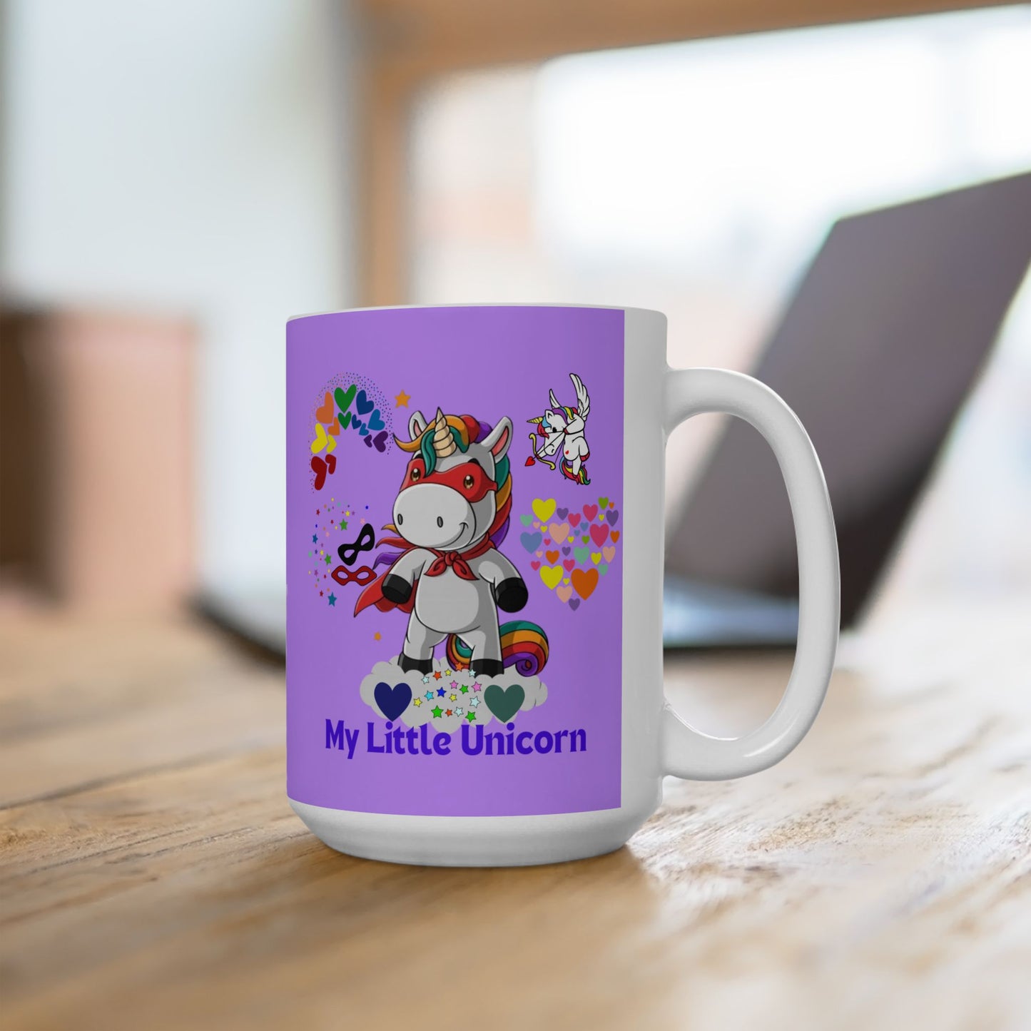 My Little Unicorn Couple Mug 11-15 Ounces White