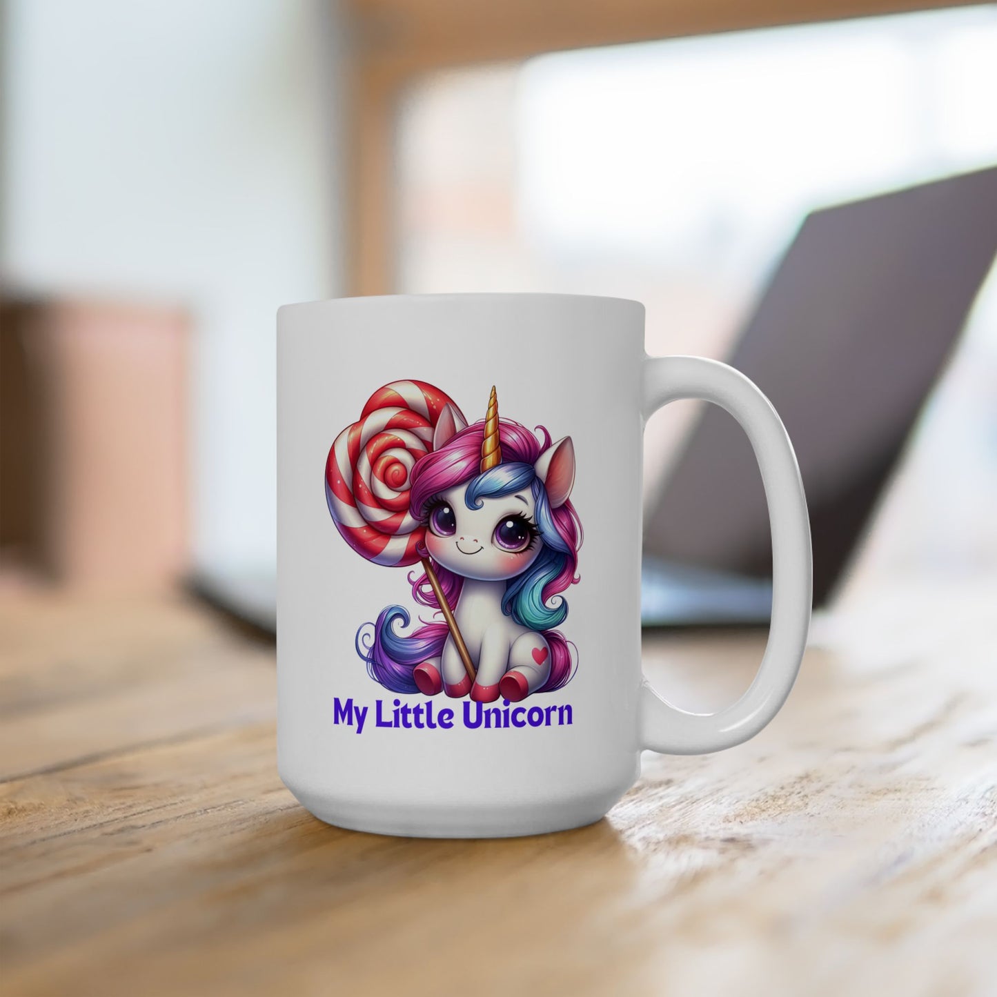 My Little Unicorn Candy Mug 11-15 Ounces White