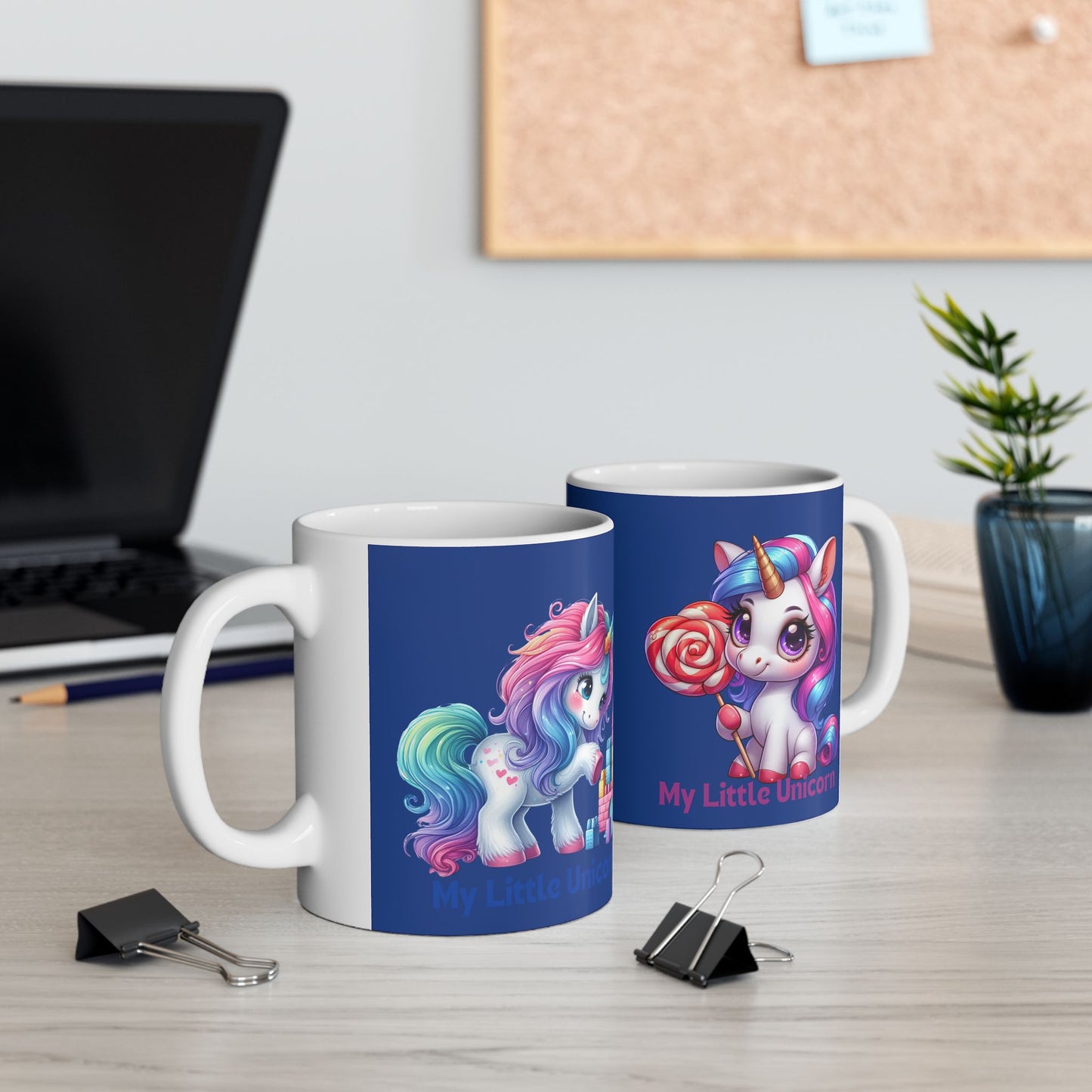 My Little Unicorn Princess Mug 11-15 Ounces Dark Blue