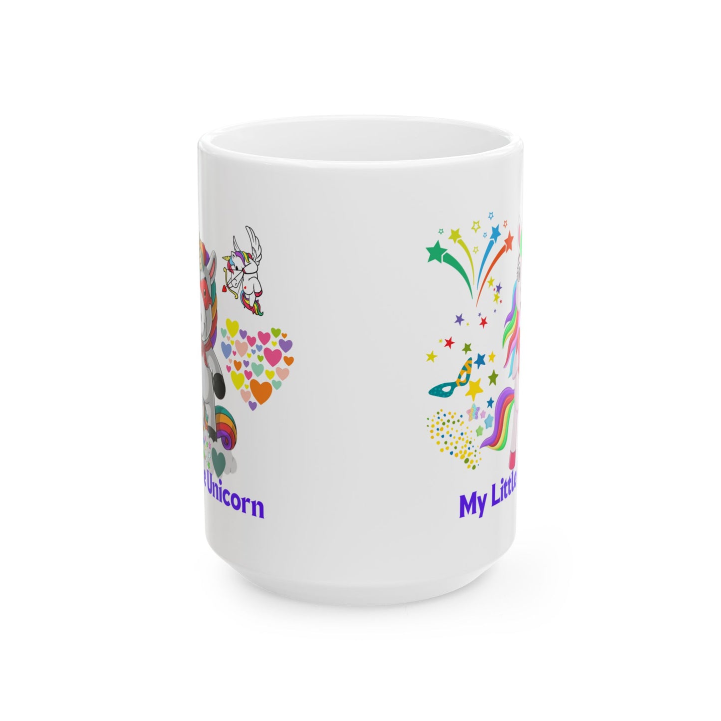 My Little Unicorn Couple Mug 11-15 Ounces White