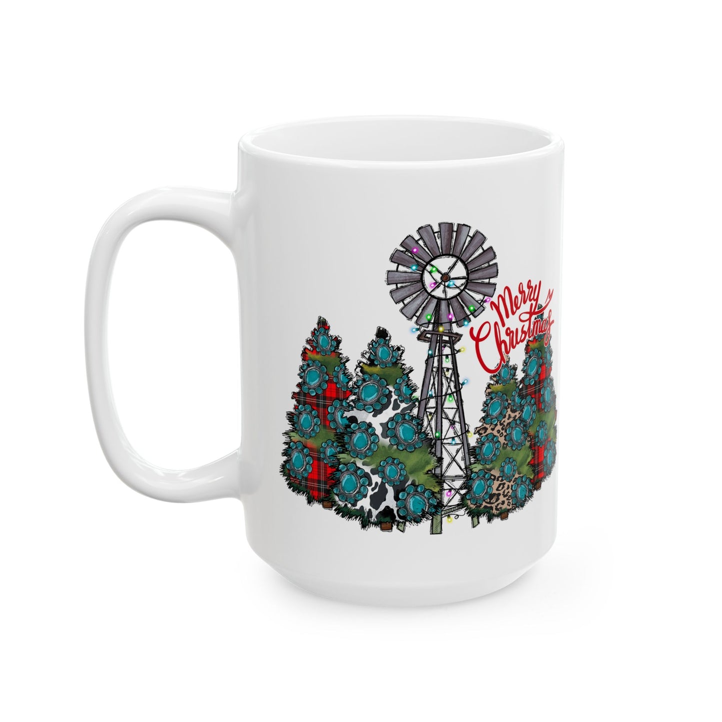 Merry Chritsmas Mug 11-15 Onces White