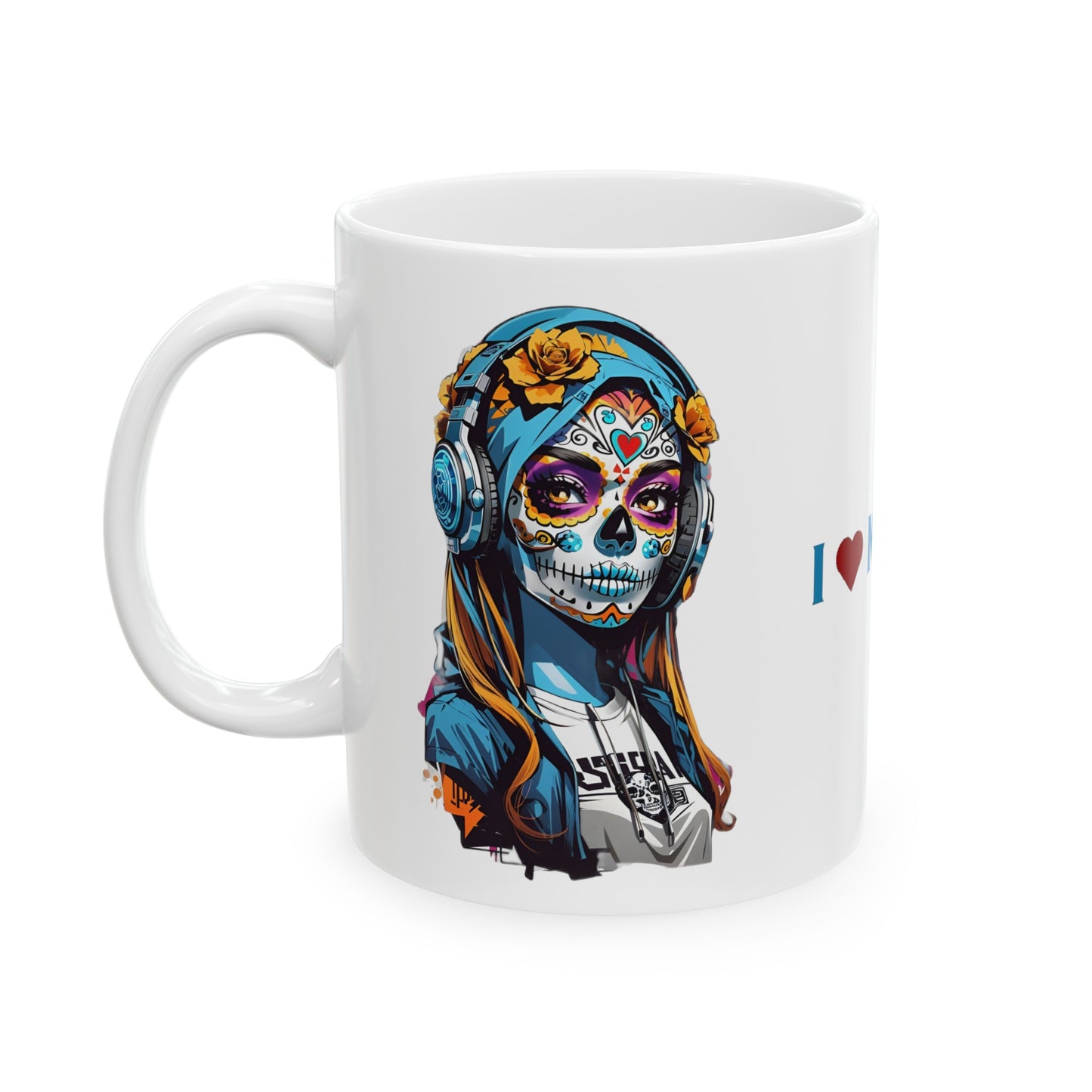 I Love Music Mug 11 Ounces White