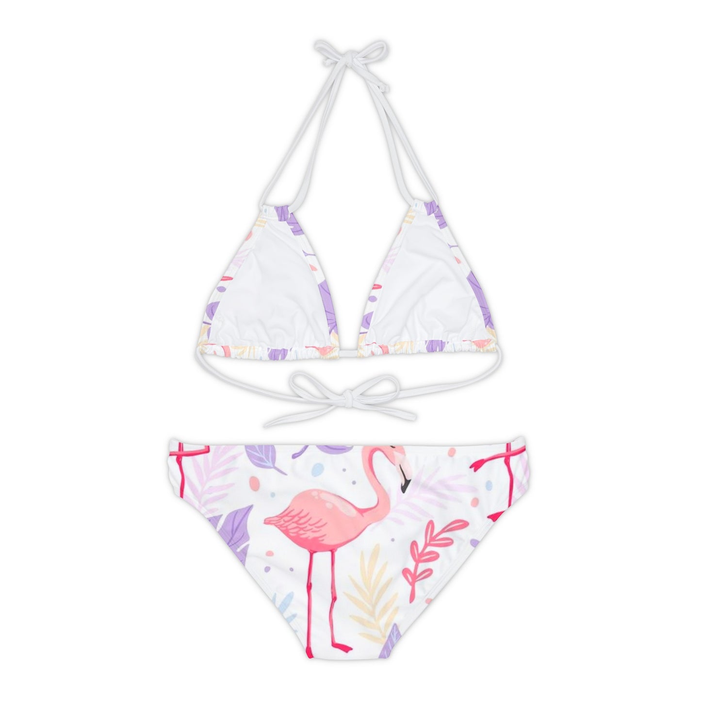 Flemish Strappy Bikini Set White