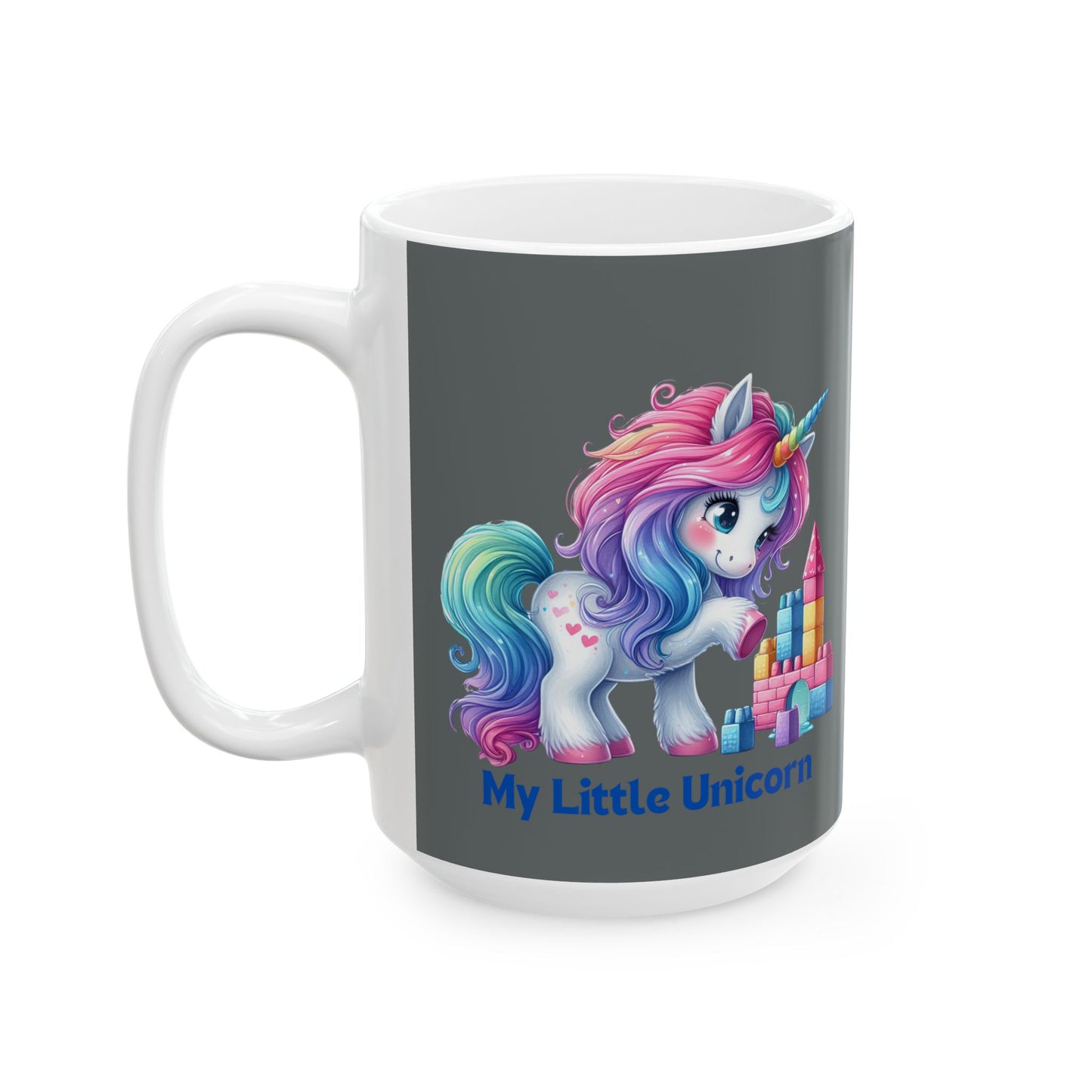 My Little Unicorn Princess Mug 11-15 Ounces Dark Grey