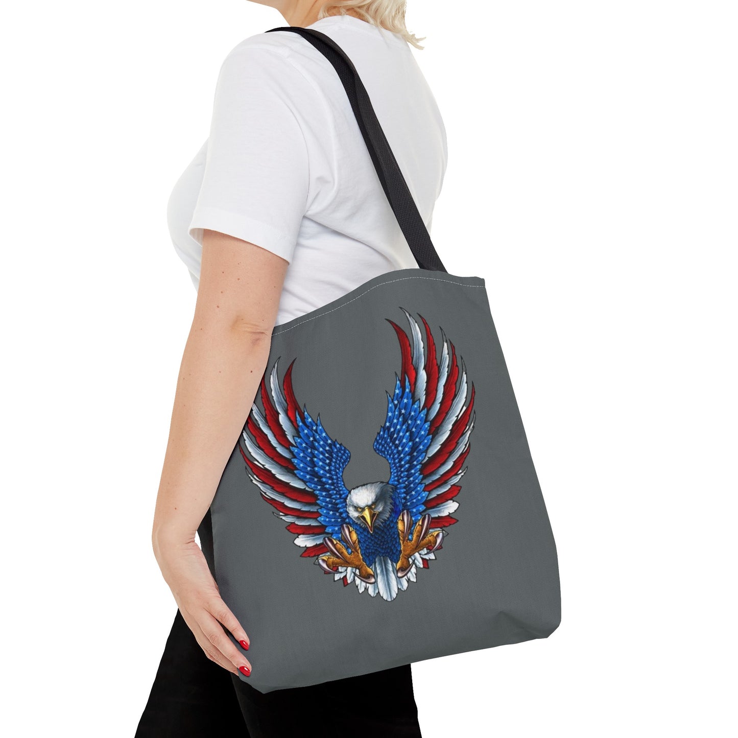 Eagle Usa Tote Bag Dark Grey