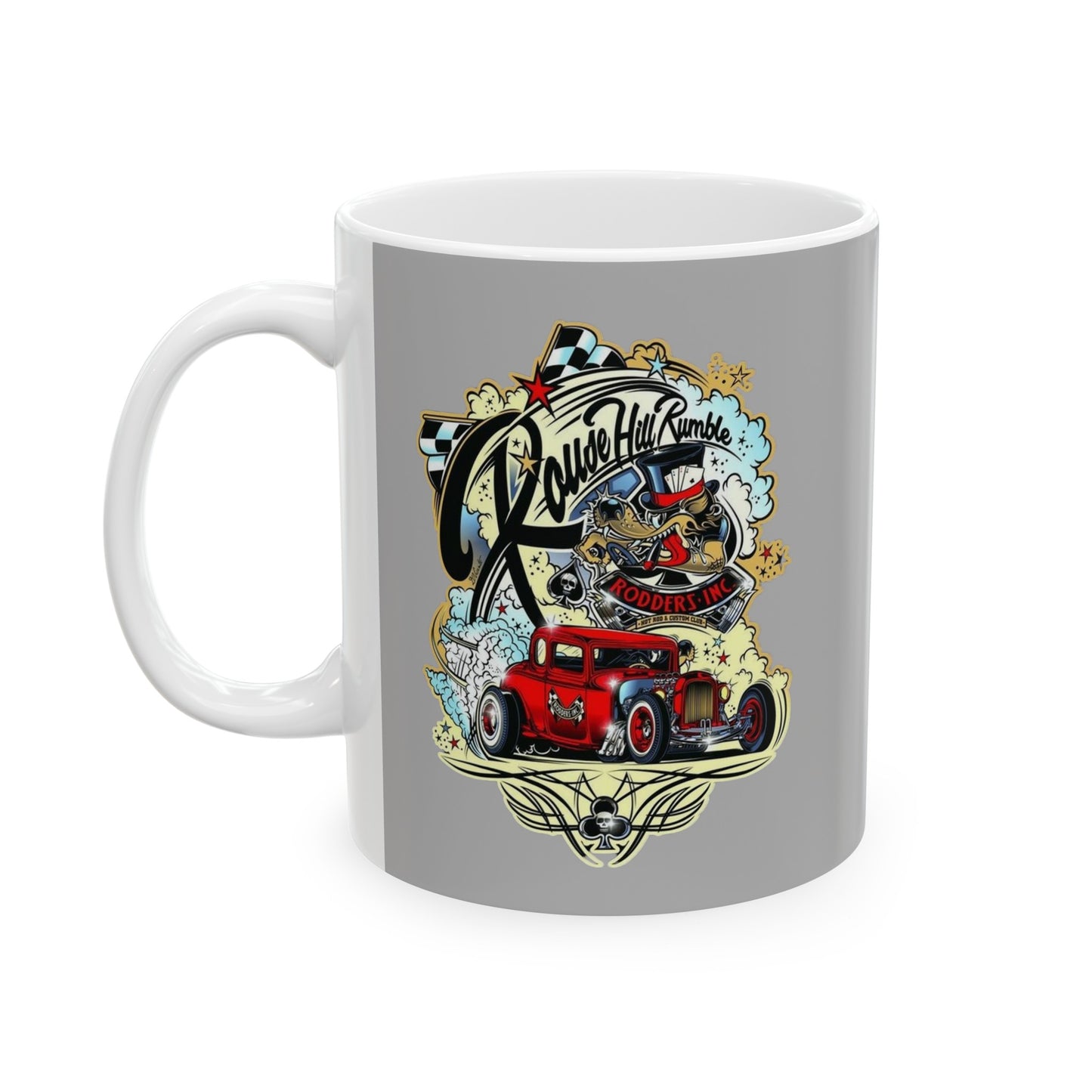 RoadSters Mug 11 Ounces Light Grey