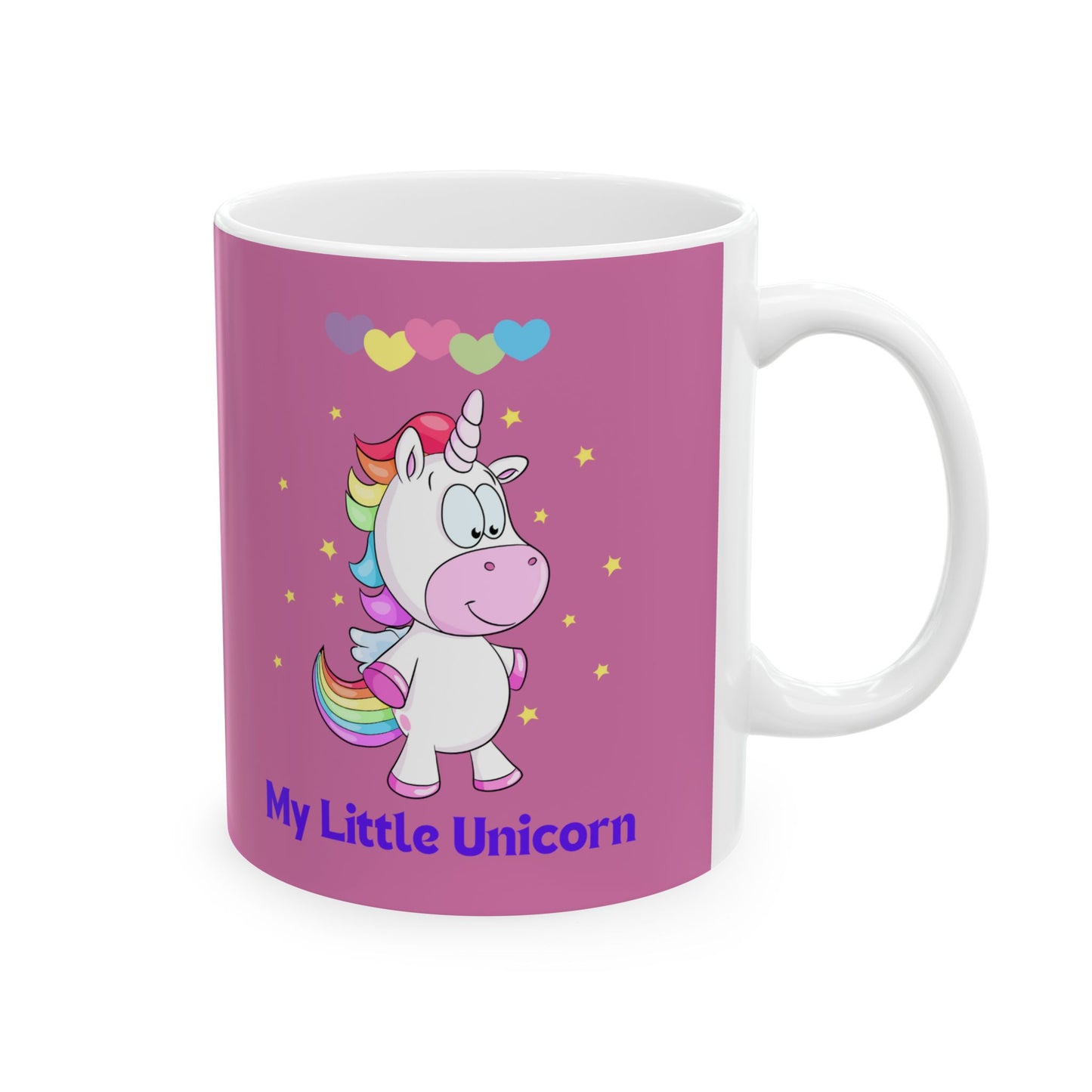 My Little Unicorn Love Mug 11-15 Ounces Light Pink