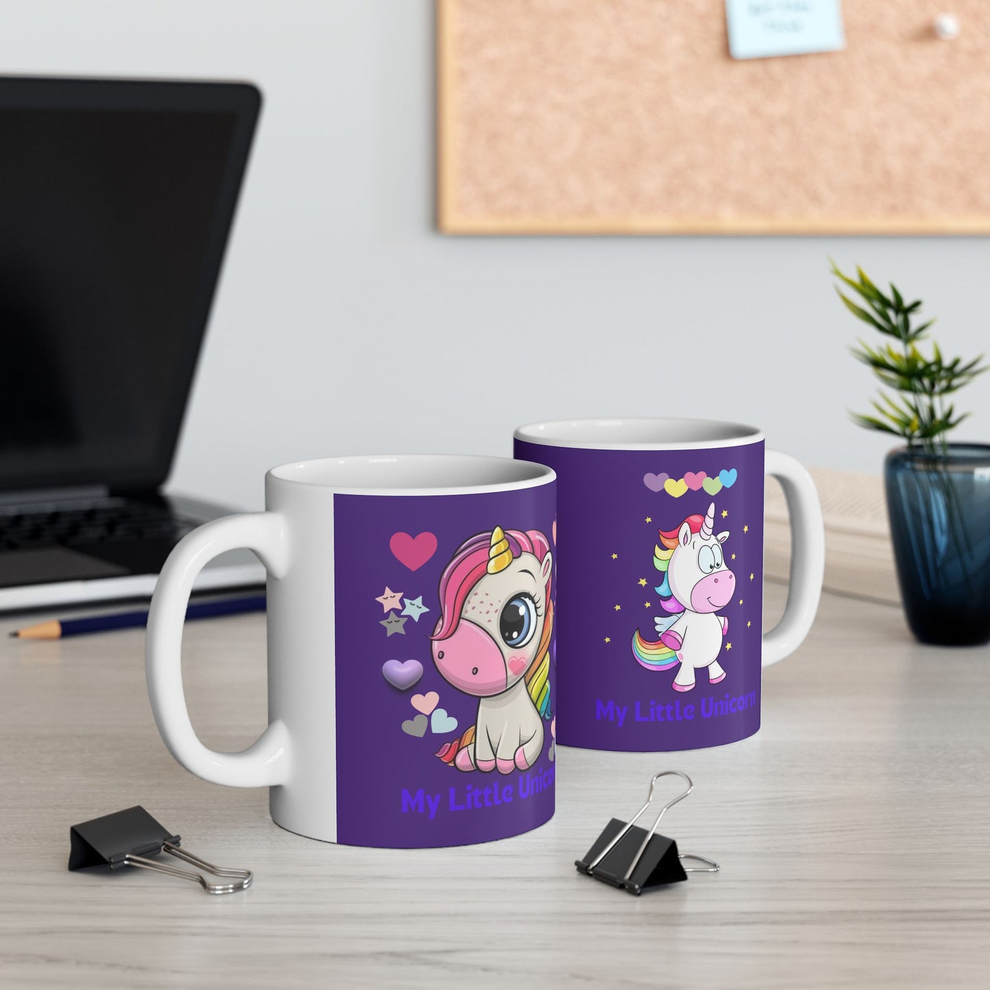 My Little Unicorn Love Mug 11-15 Ounces Purple