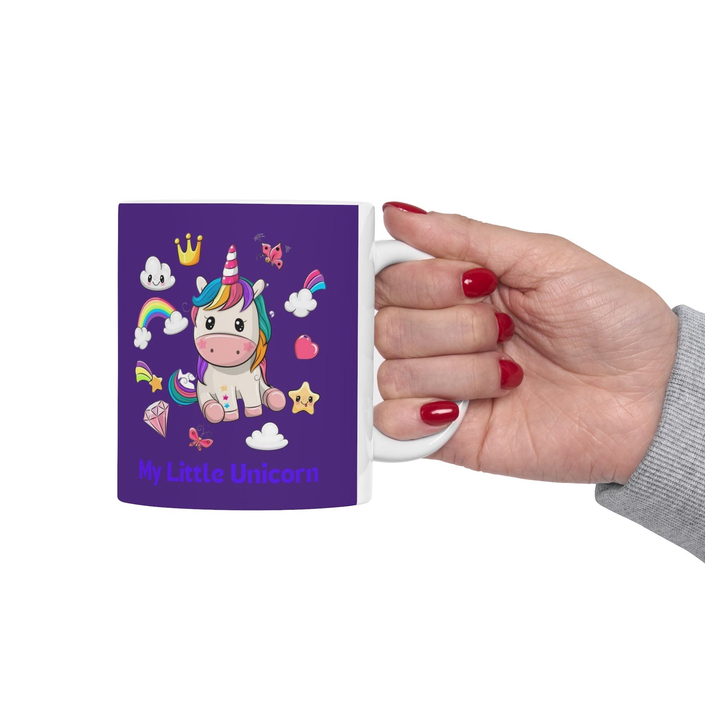 My Little Unicorn Fantasy Mug 11-15 Ounces Purple