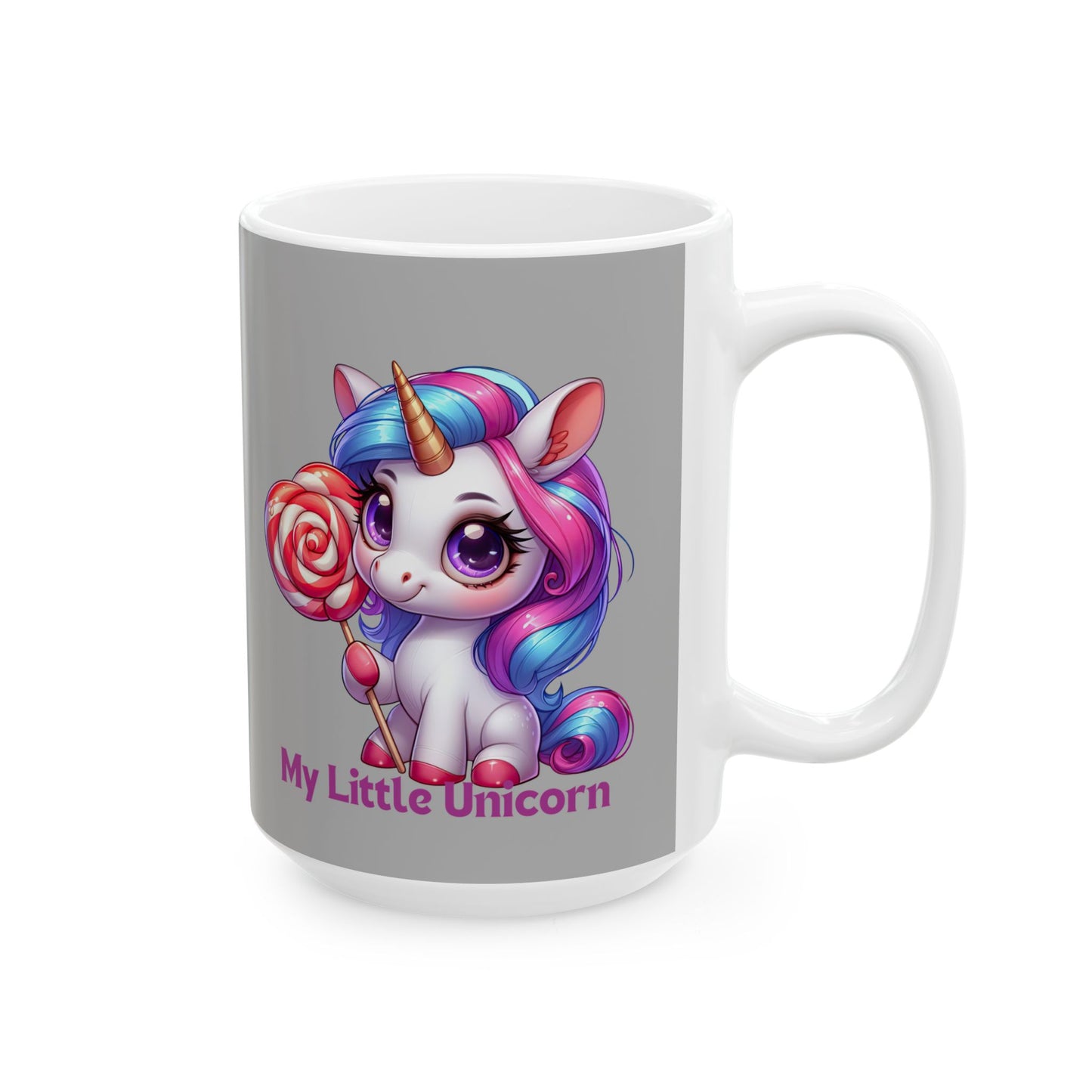 My Little Unicorn Princess Mug 11 Ounces Light Grey