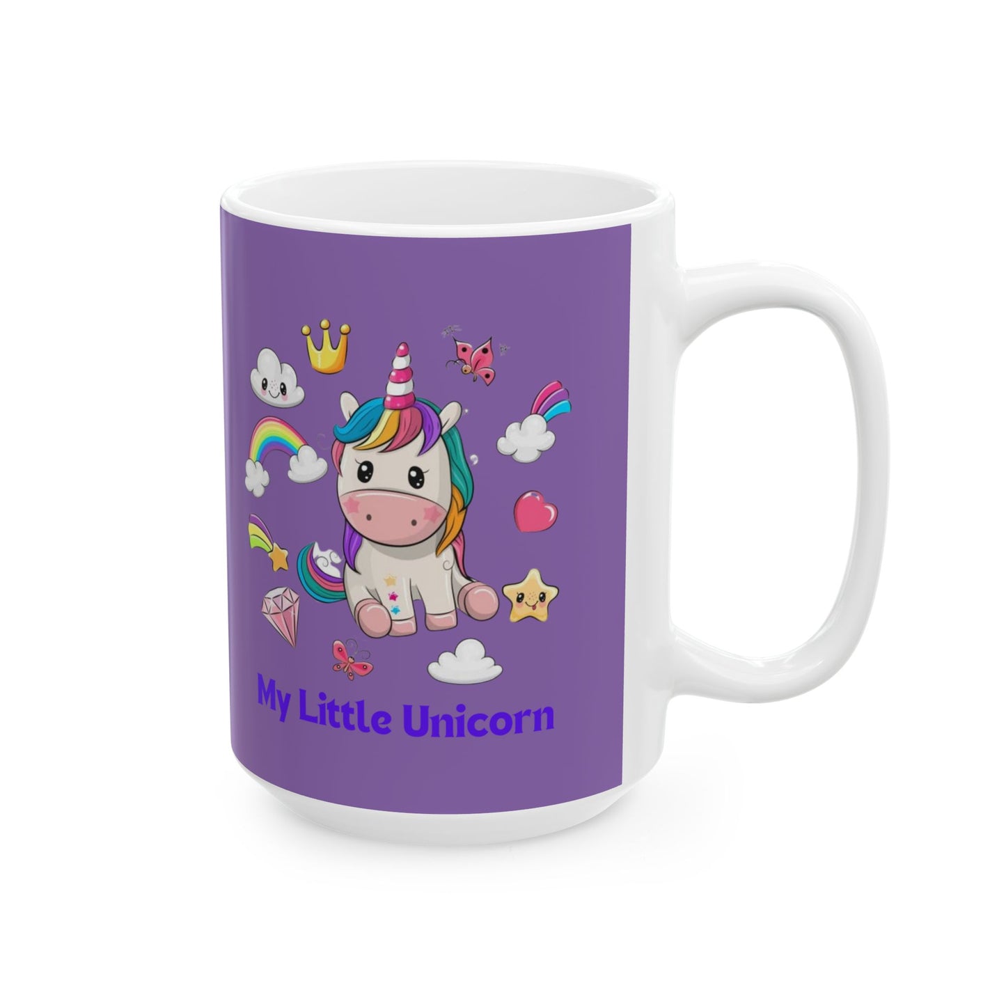 My Little Unicorn Fantasy Mug 11-15 Ounces Light Purple