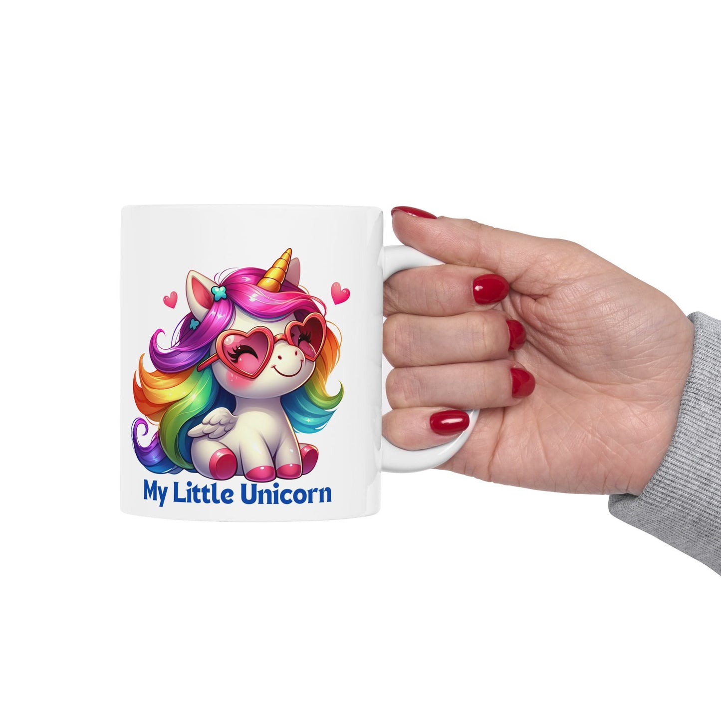 My Little Unicorn Rainbow Mug 11-15 Ounces White