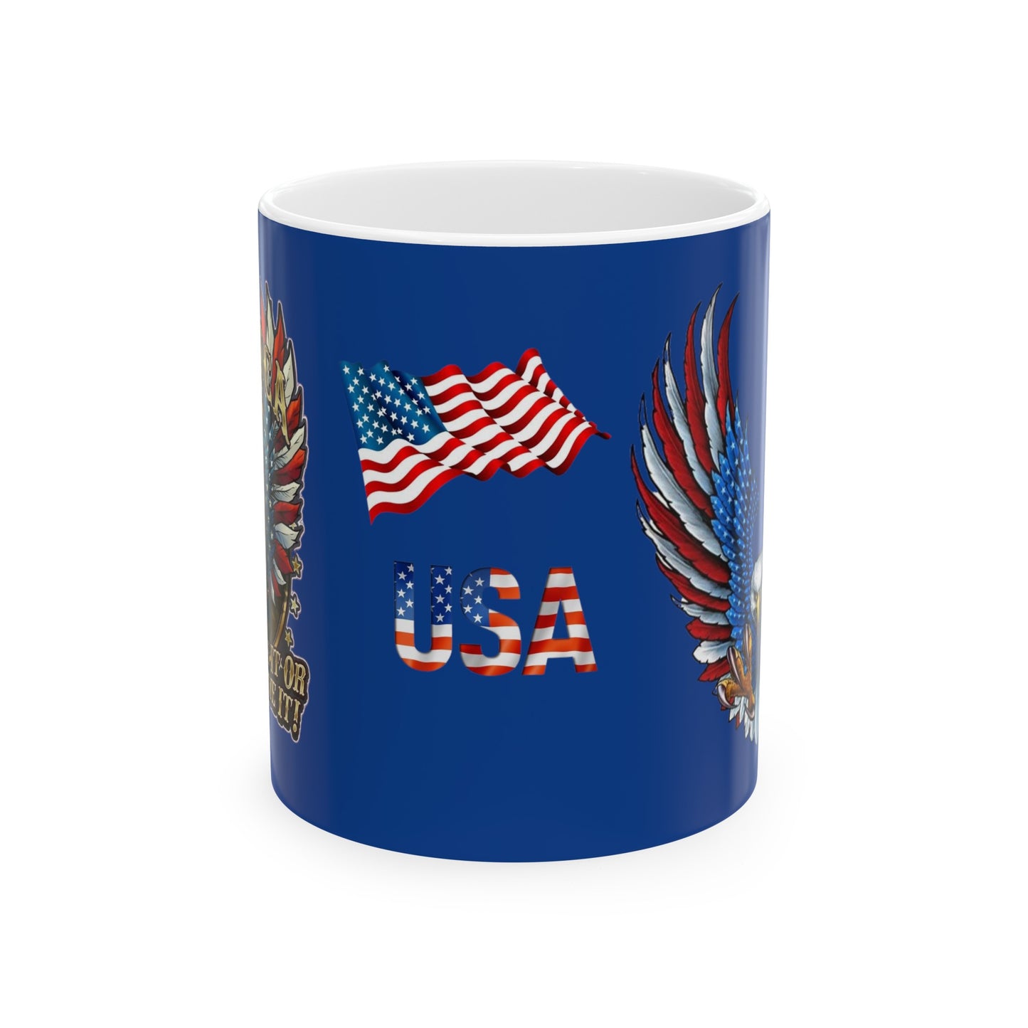 Eagle Usa Mug 11 Ounces Dark Blue