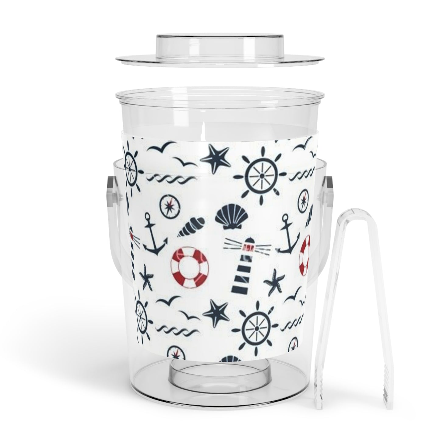 Ice Bucket with Tongs