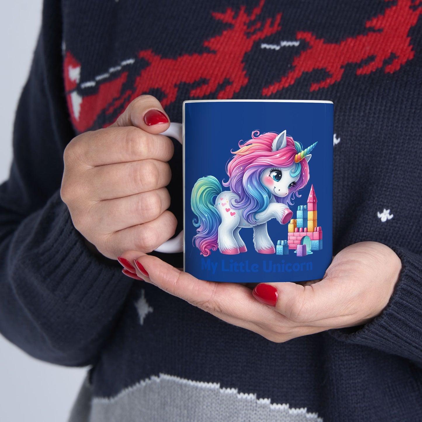 My Little Unicorn Princess Mug 11-15 Ounces Dark Blue