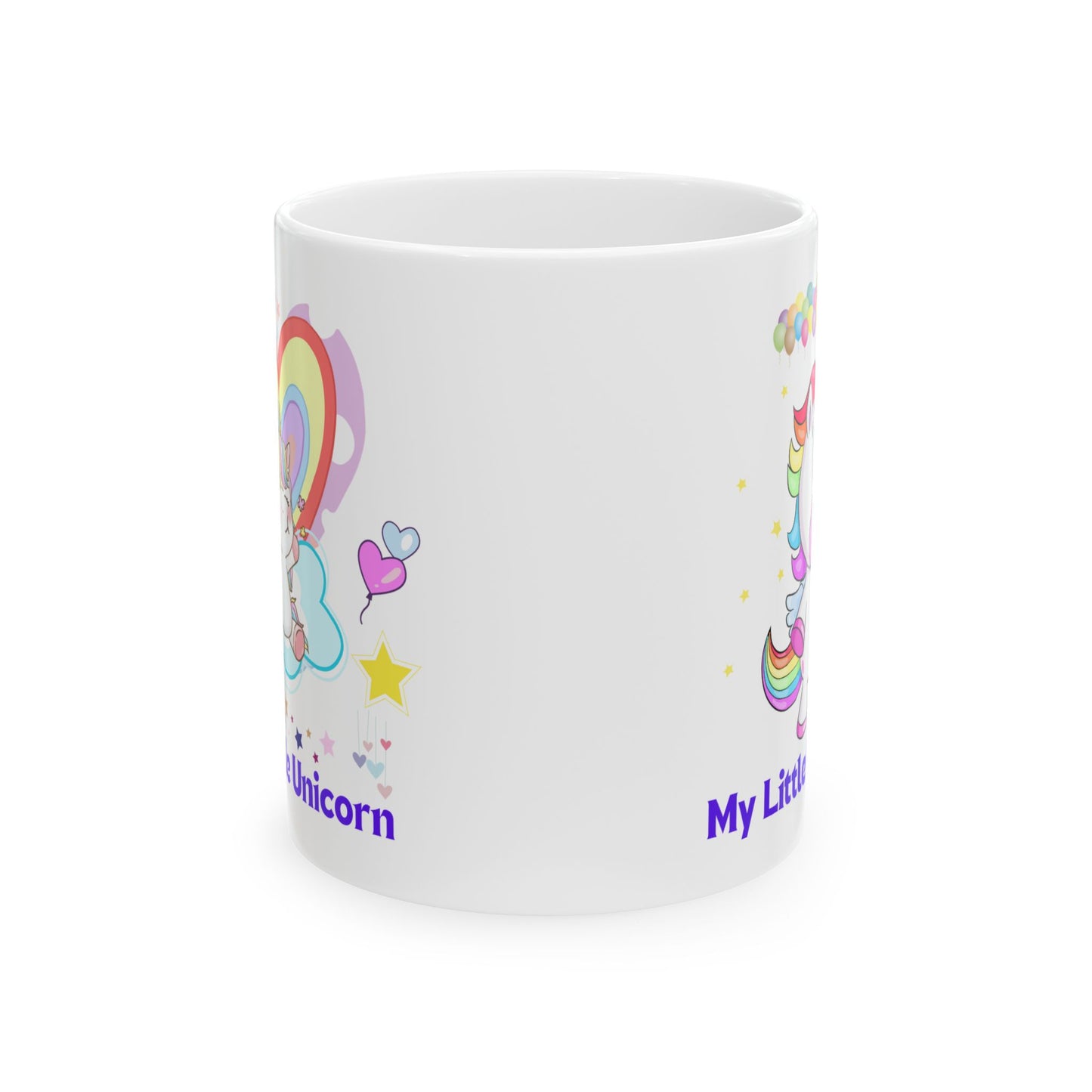 My Little Unicorn Balloons Mug 11-15 Ounces White
