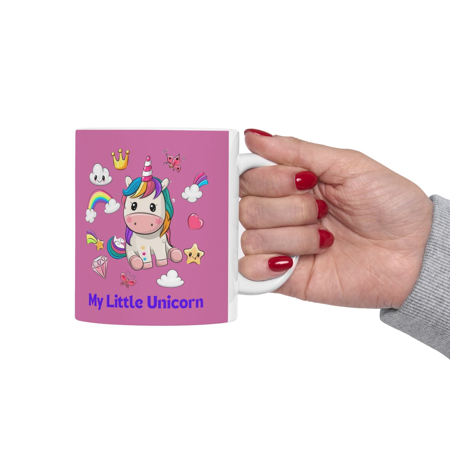 My Little Unicorn Fantasy Mug 11-15 Ounces Light Pink