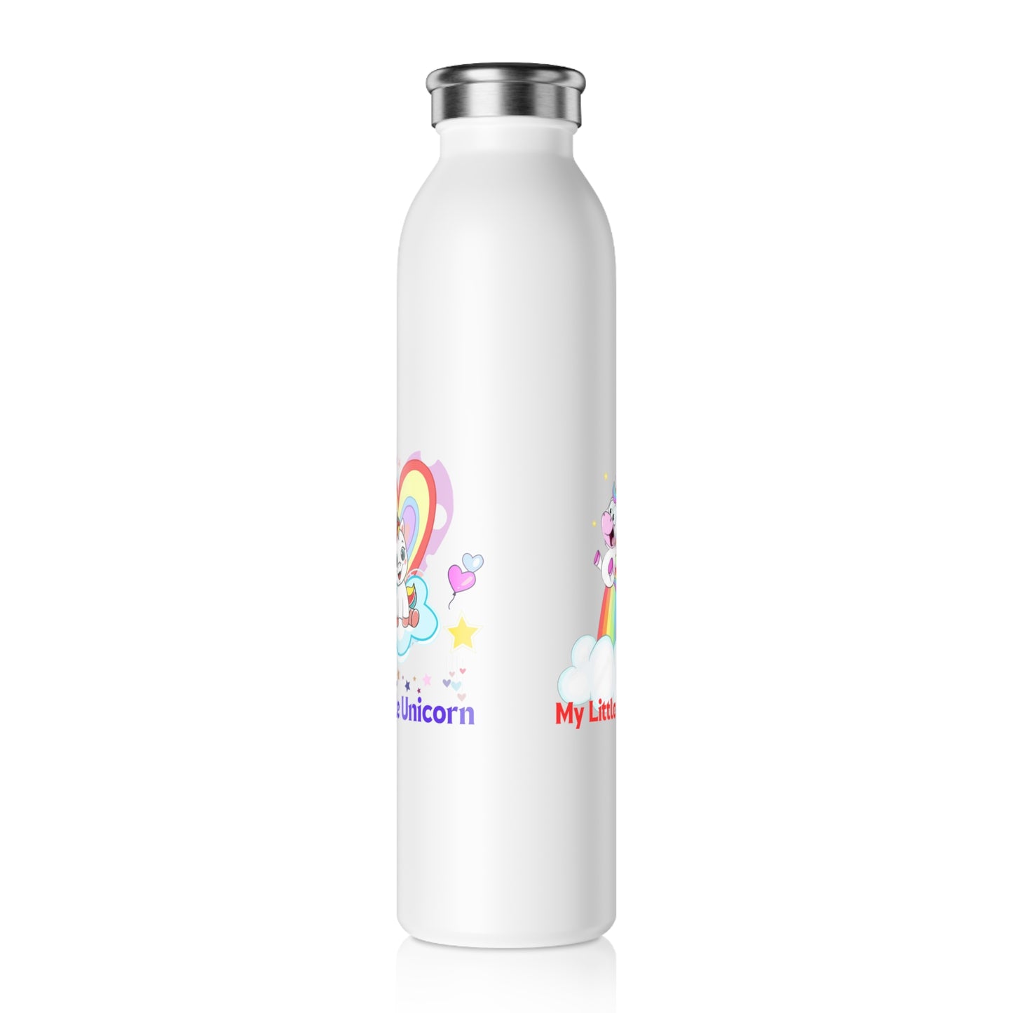My Little Gold Star Unicorn Bottle 20 Ounces White