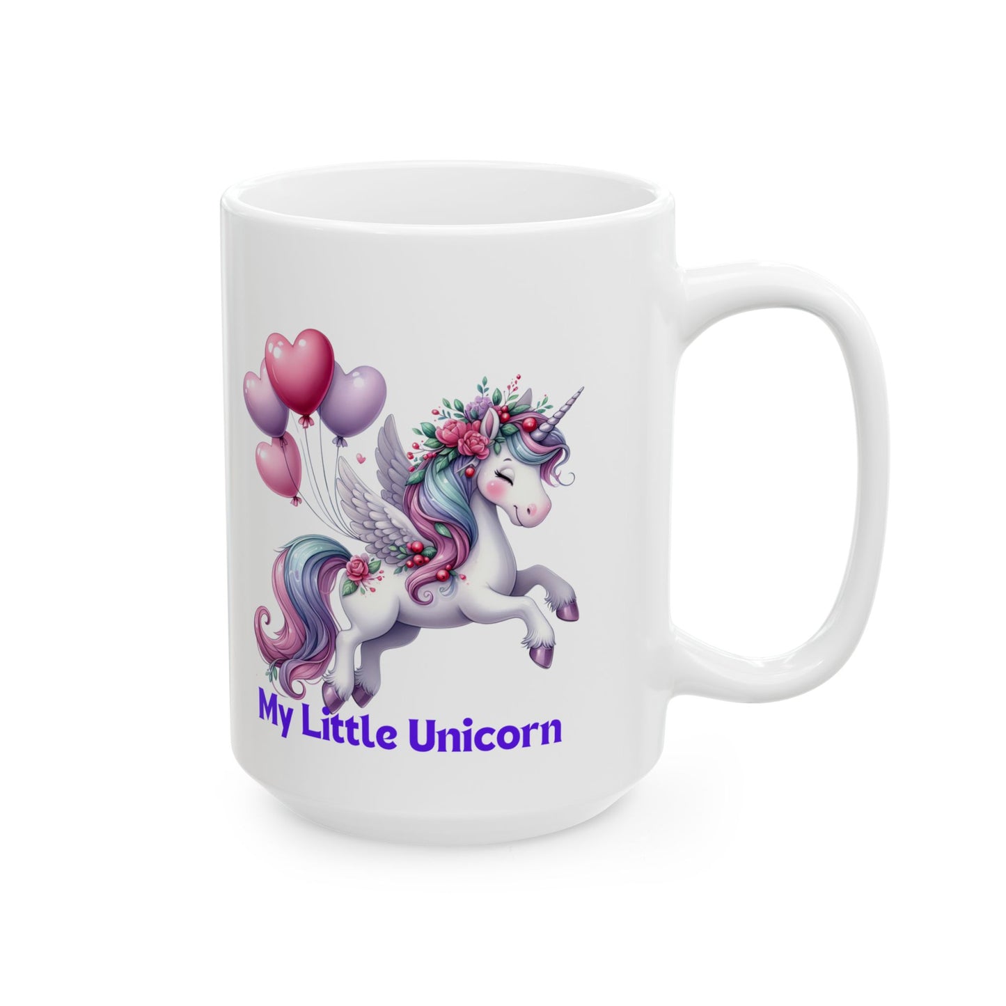 My Little Unicorn Horse Mug 11-15 Ounces White
