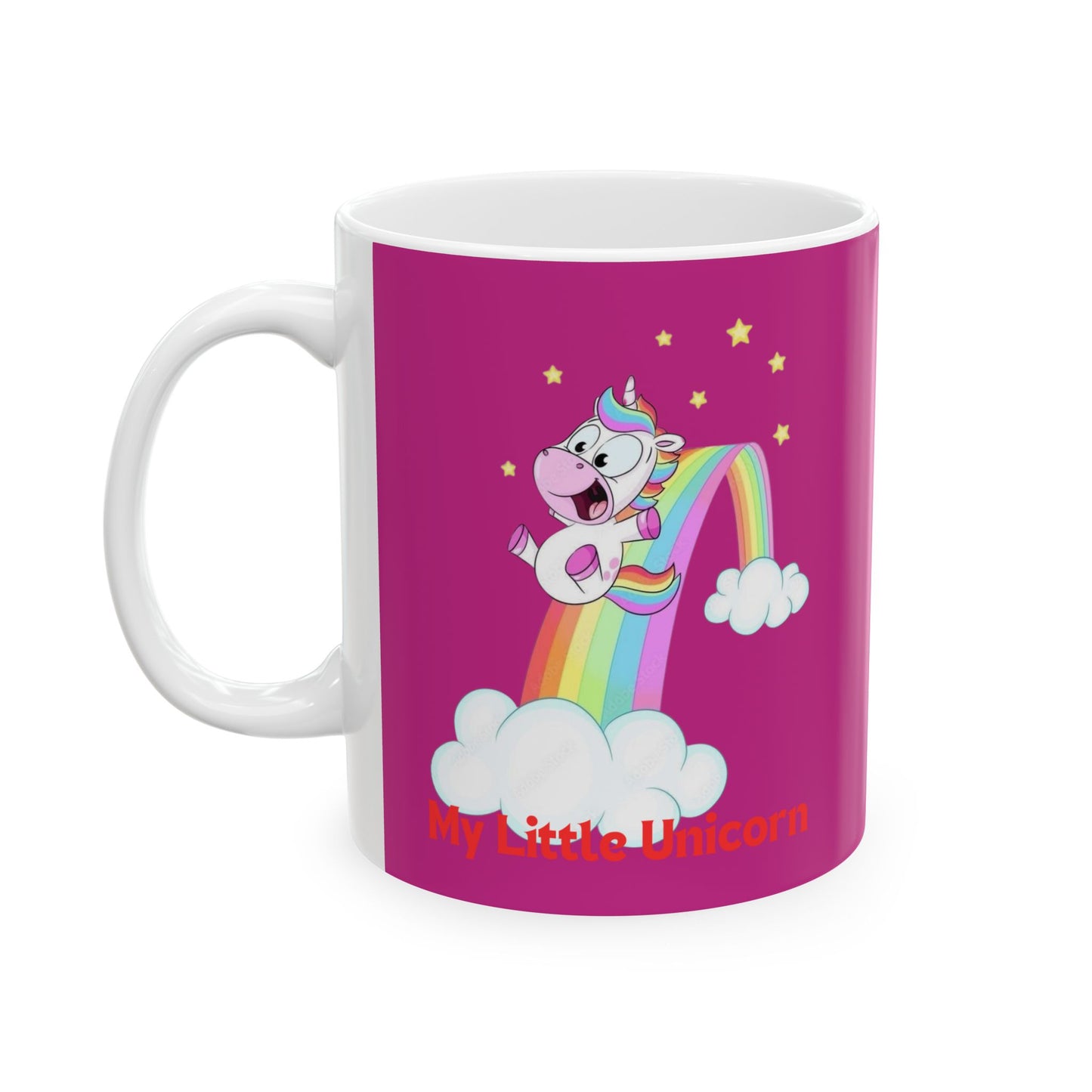 My Little Gold Star Unicorn Mug 11-15 Ounces Pink