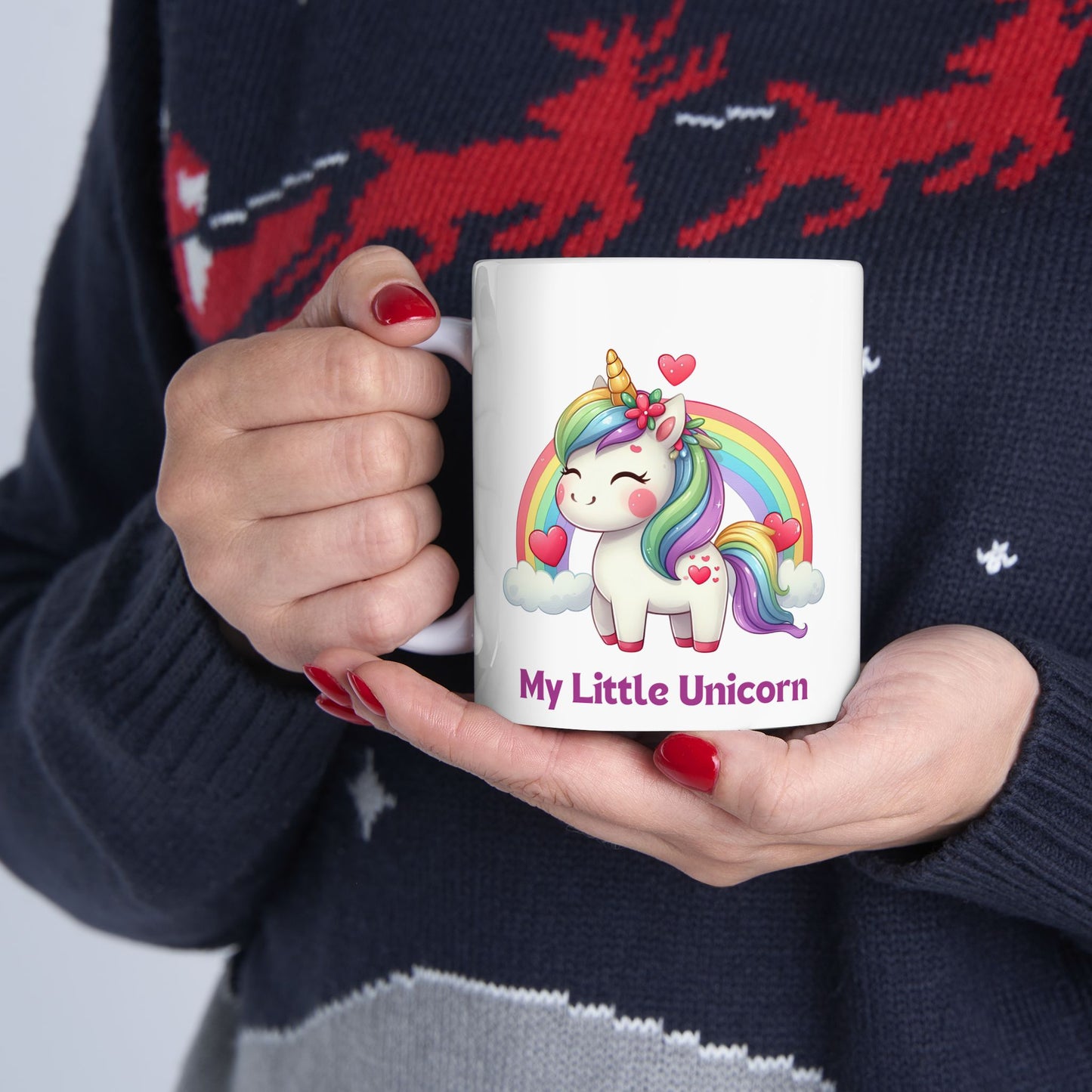 My Little Unicorn Rainbow Mug 11-15 Ounces White