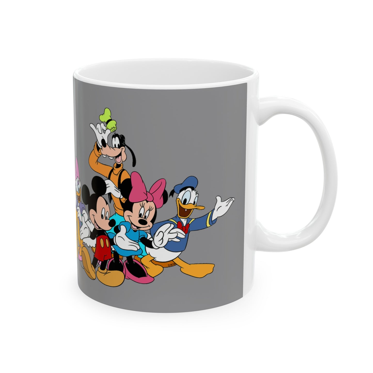 Mickey Mouse And Friends Mug 11 Ounces Grey
