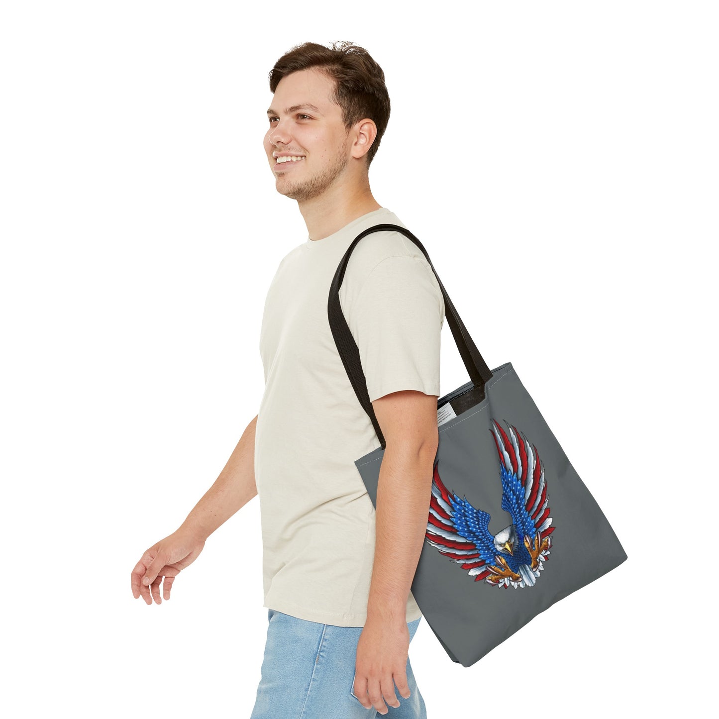 Eagle Usa Tote Bag Dark Grey