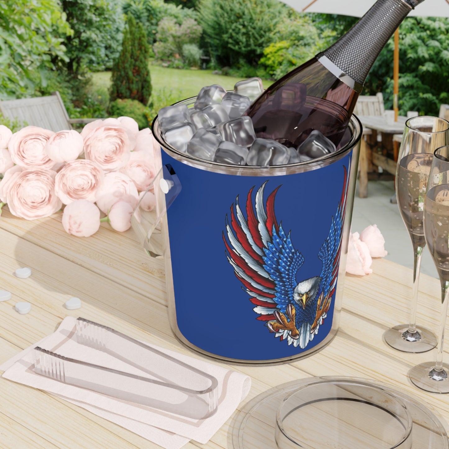 Ice Bucket with Tongs