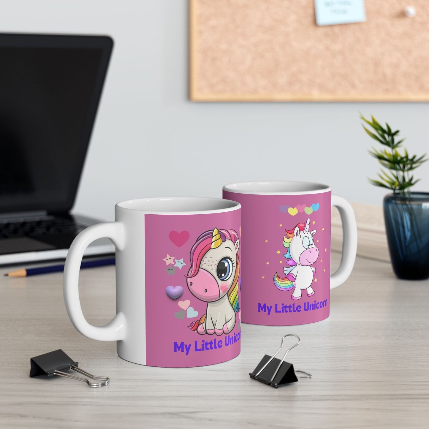 My Little Unicorn Love Mug 11-15 Ounces Light Pink