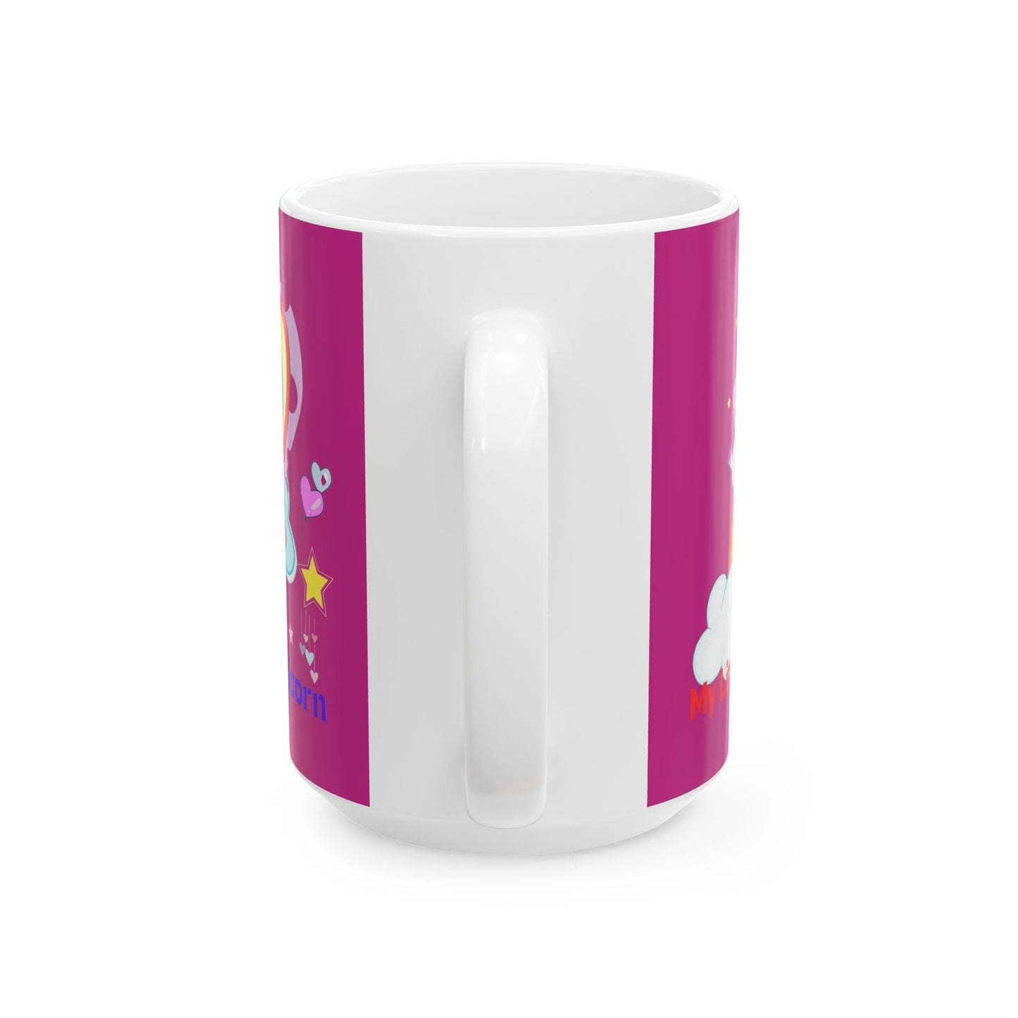 My Little Gold Star Unicorn Mug 11-15 Ounces Pink