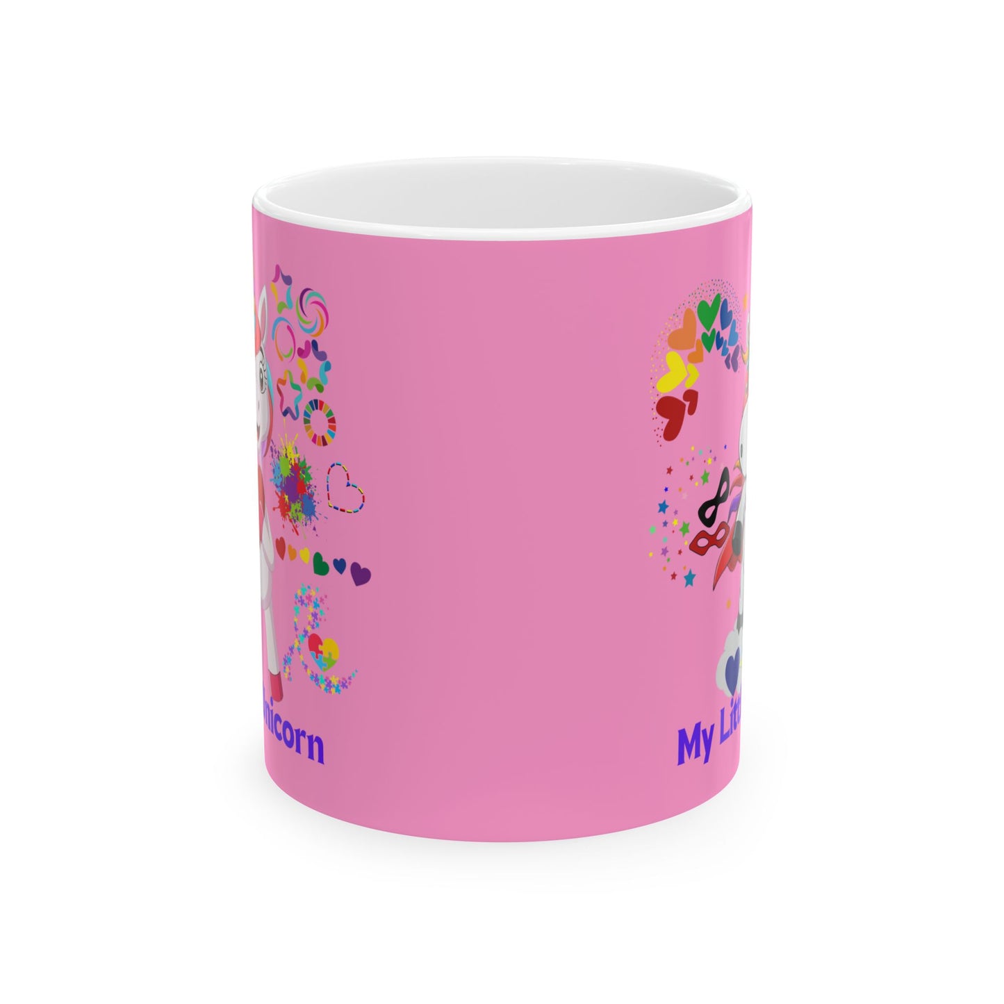 My Little Unicorn Couple Mug 11-15 Ounces Pink