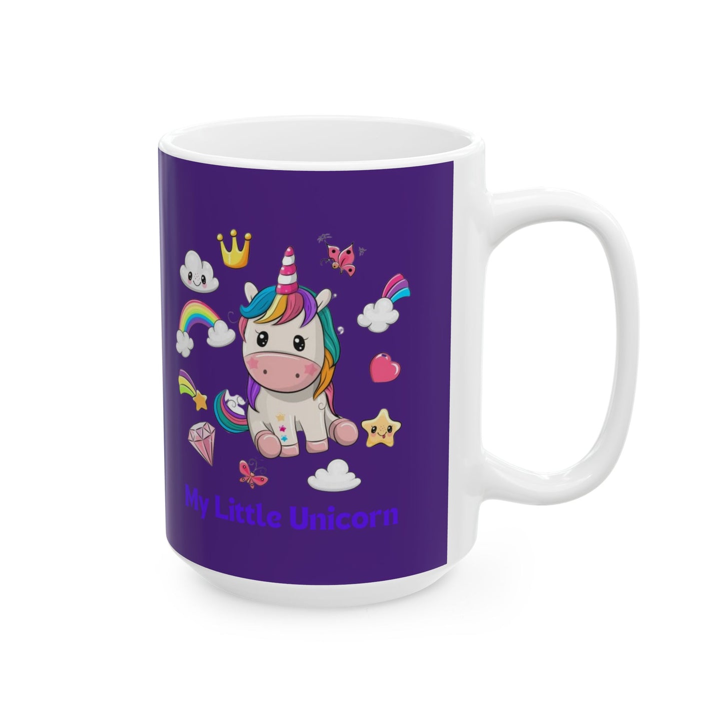 My Little Unicorn Fantasy Mug 11-15 Ounces Purple