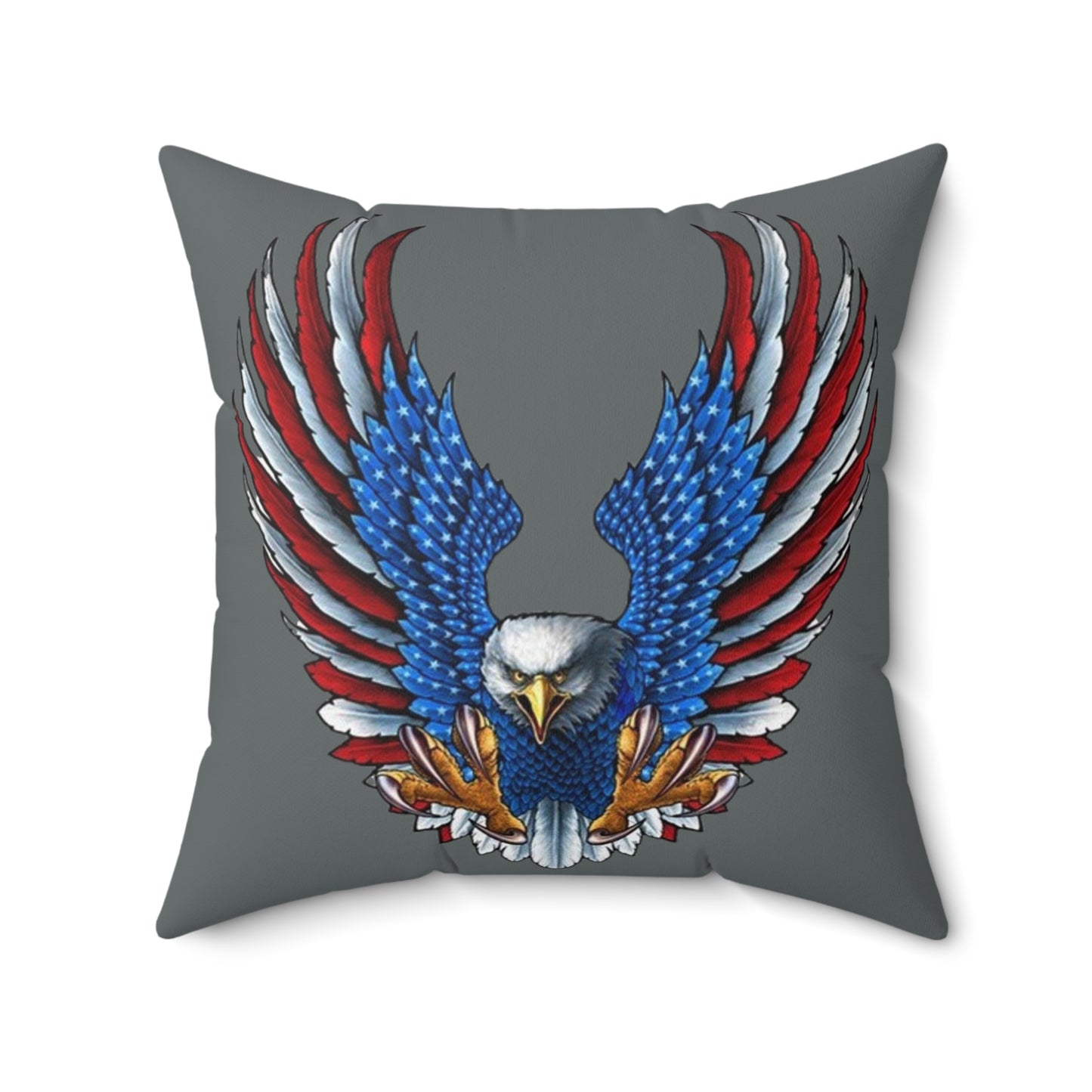 Eagle Usa Spun Polyester Pillow Dark Grey