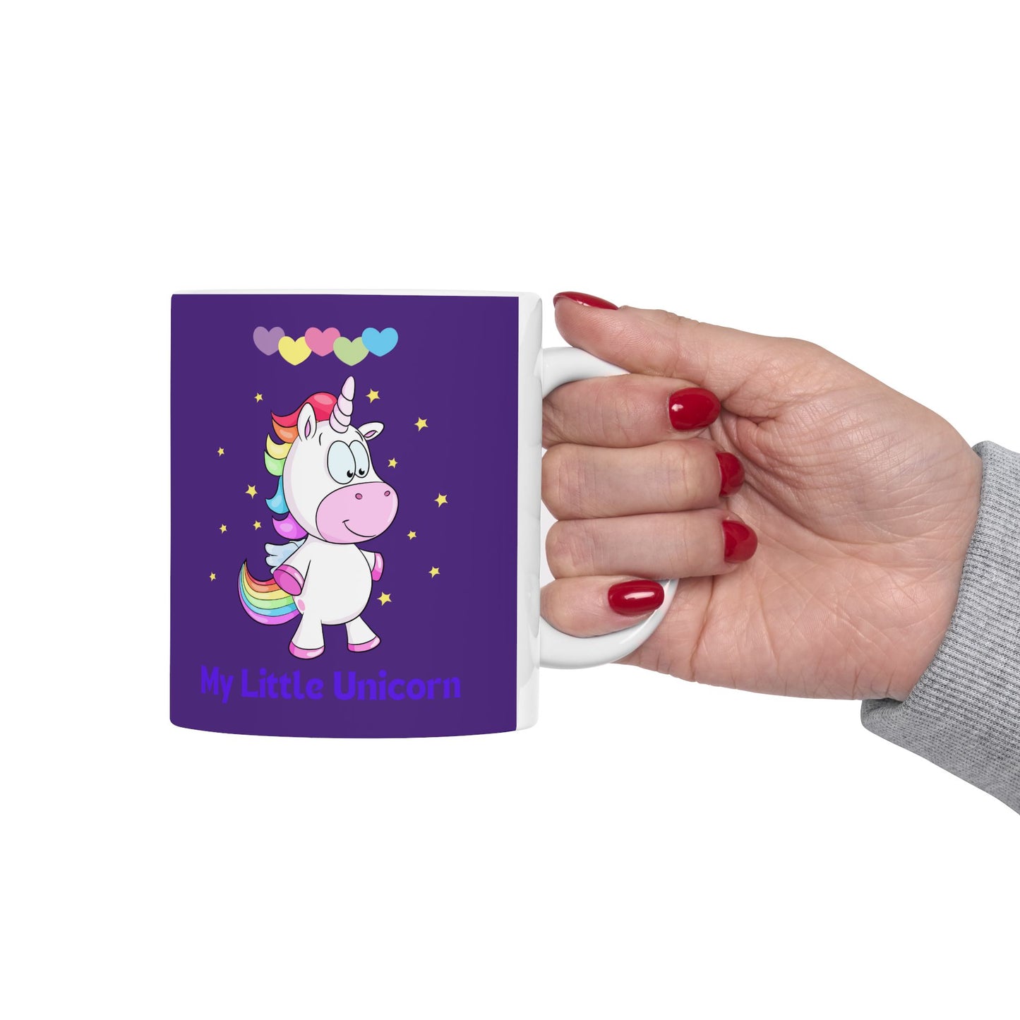 My Little Unicorn Love Mug 11-15 Ounces Purple