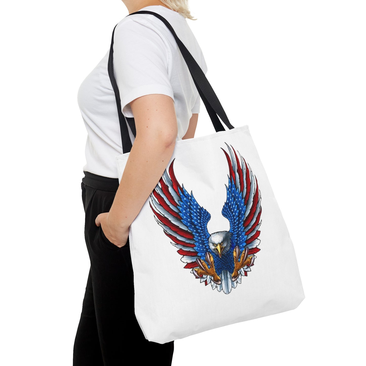 Eagle Usa Tote Bag White