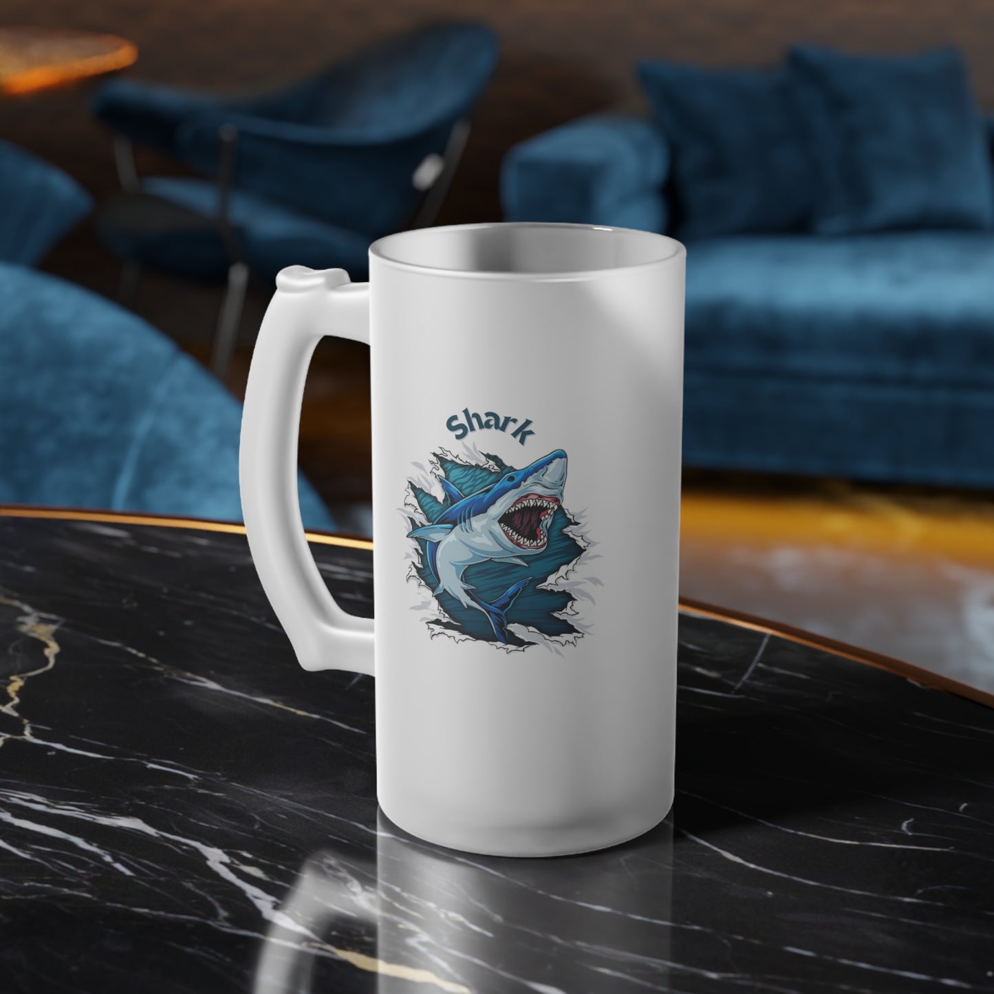 Frosted Glass Beer Mug