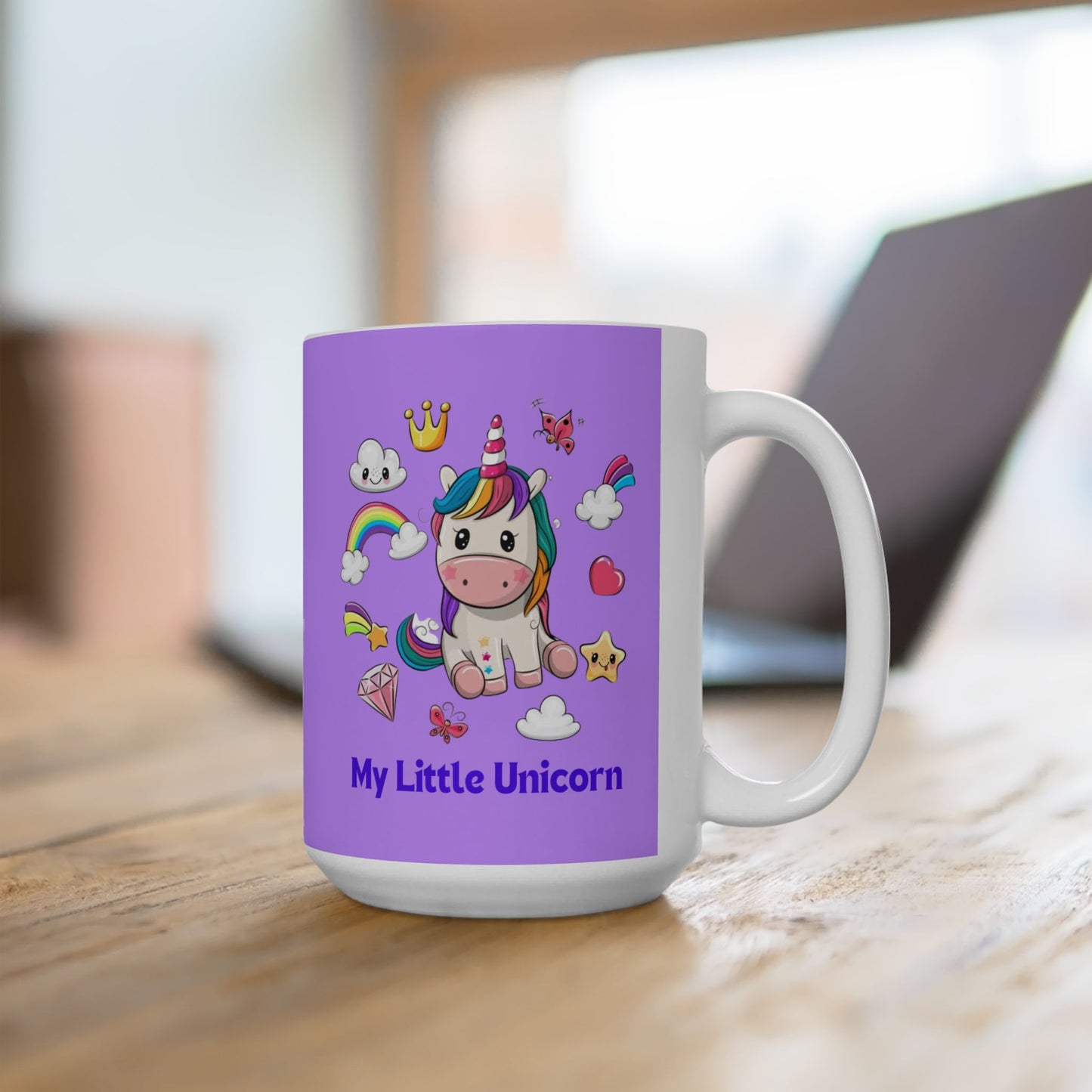 My Little Unicorn Fantasy Mug 11-15 Ounces Purple