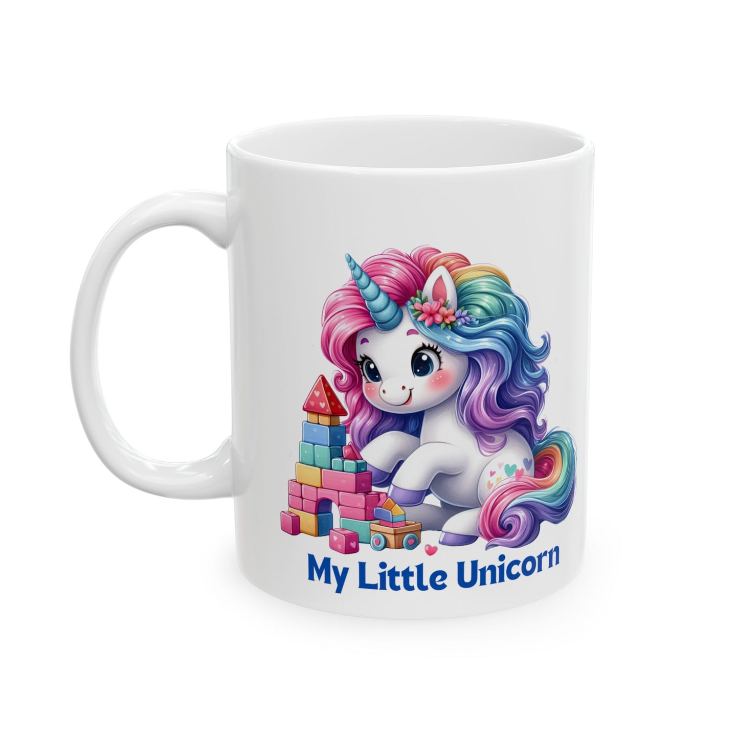 My Little Unicorn Castle Mug 11-15 Ounces White