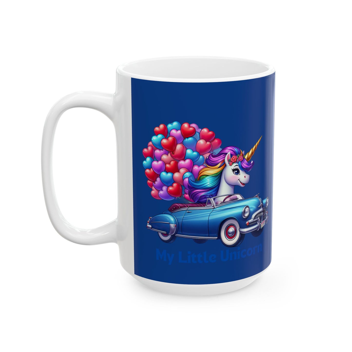 My Little Unicorn Horse Mug 11-15 Ounces Dark Blue