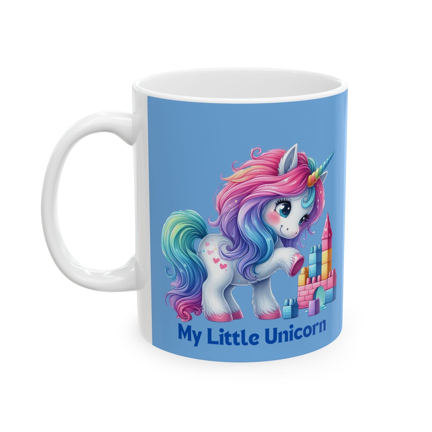 My Little Unicorn Princess Mug 11-15 Ounces Light Blue