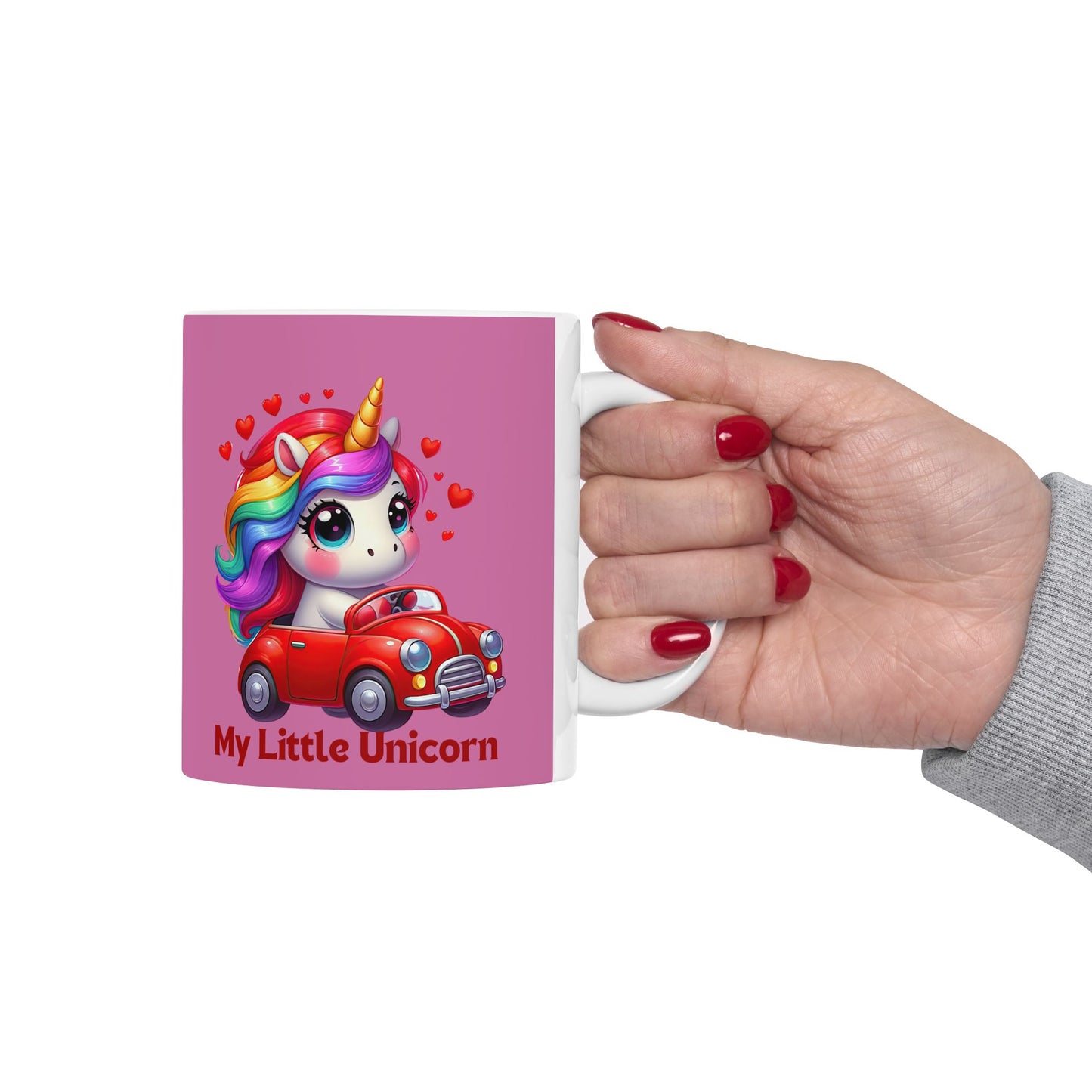 My Little Unicorn Castle Mug 11-15 Ounces Light Pink