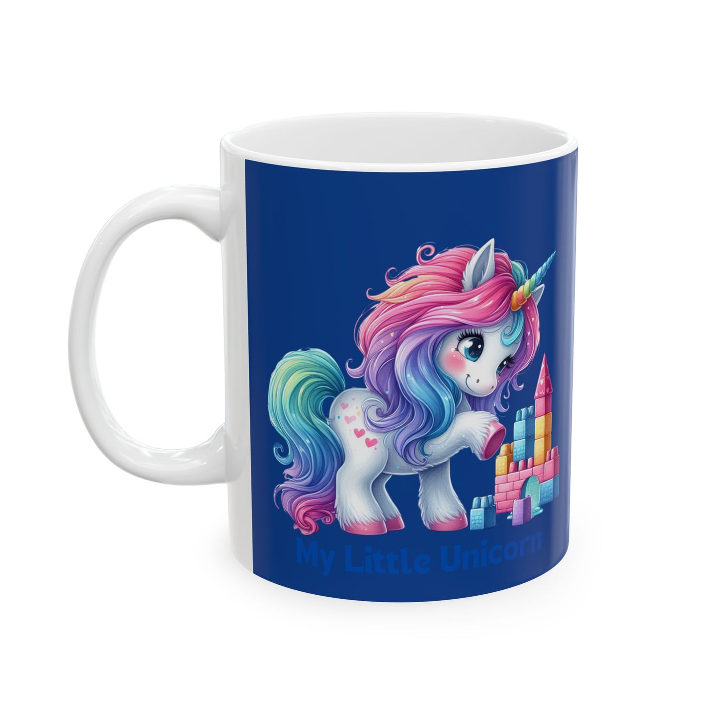 My Little Unicorn Princess Mug 11-15 Ounces Dark Blue