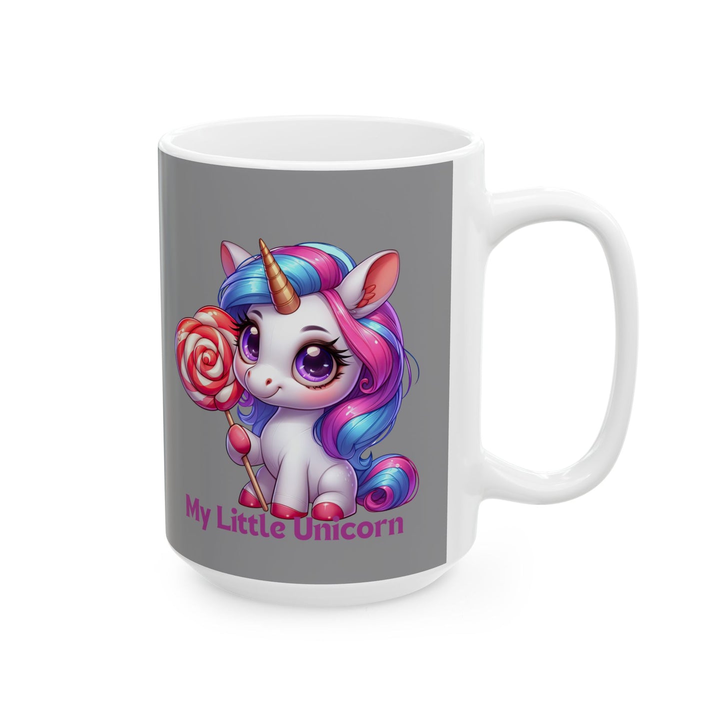 My Little Unicorn Princess Mug 11-15 Ounces Grey