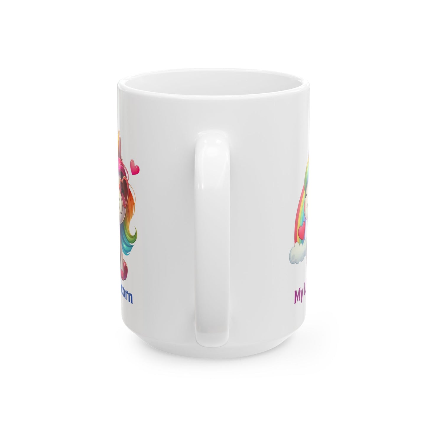 My Little Unicorn Rainbow Mug 11-15 Ounces White