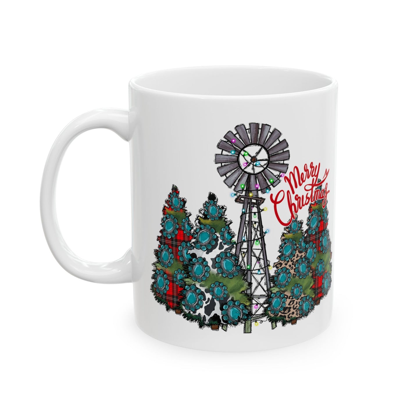 Merry Chritsmas Mug 11-15 Onces White