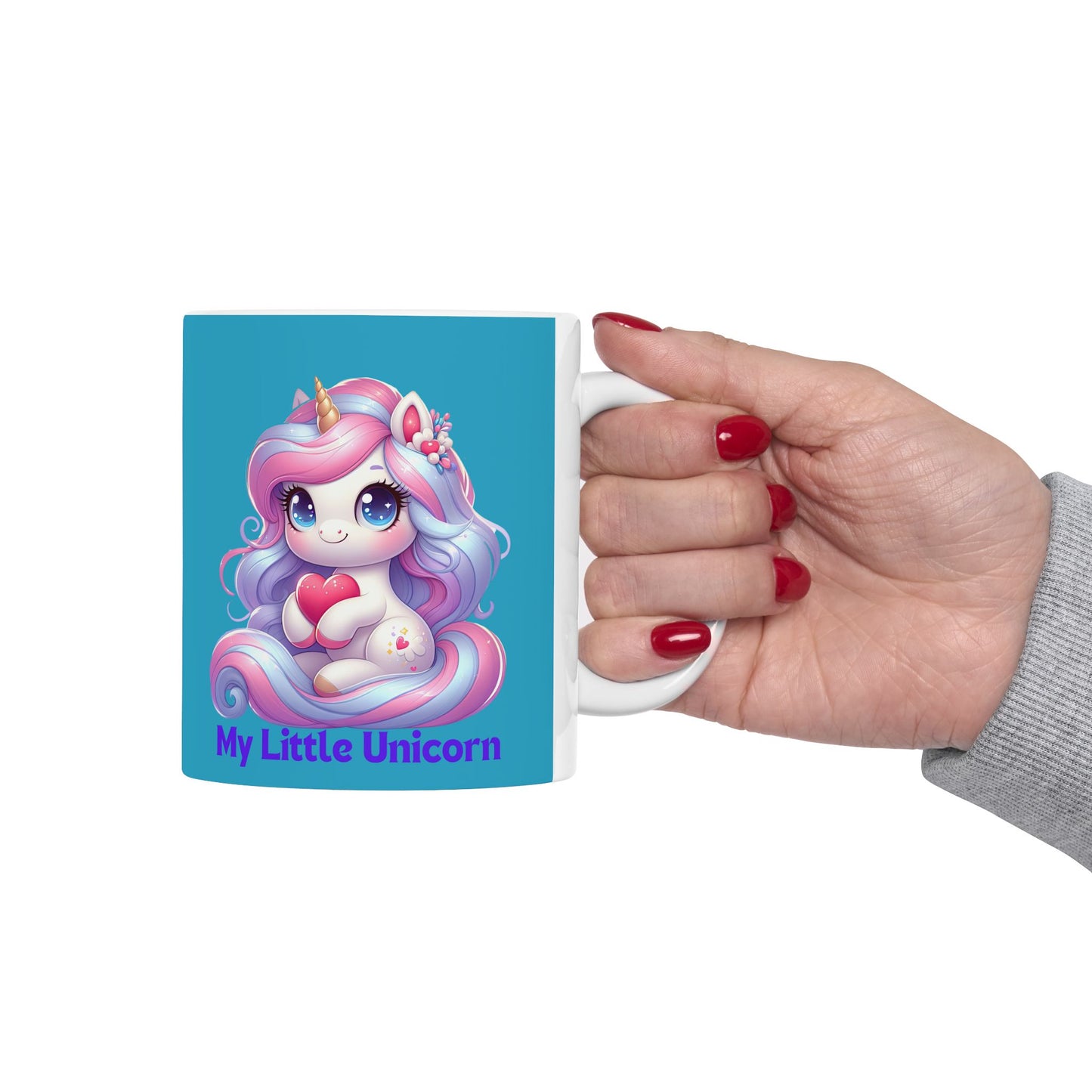 My Little Unicorn Sweet Mug 11-15 Ounces Turquoise