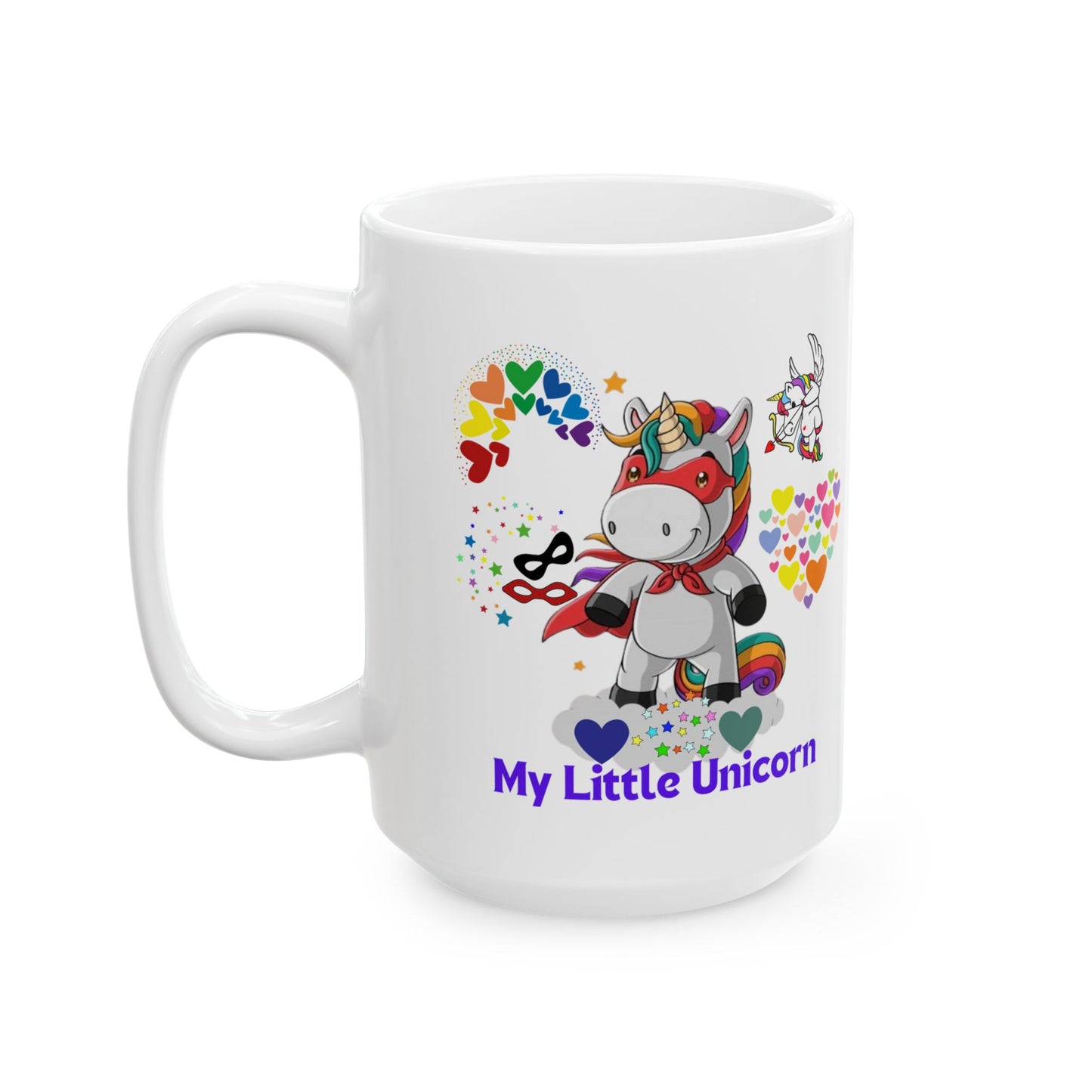 My Little Unicorn Couple Mug 11-15 Ounces White