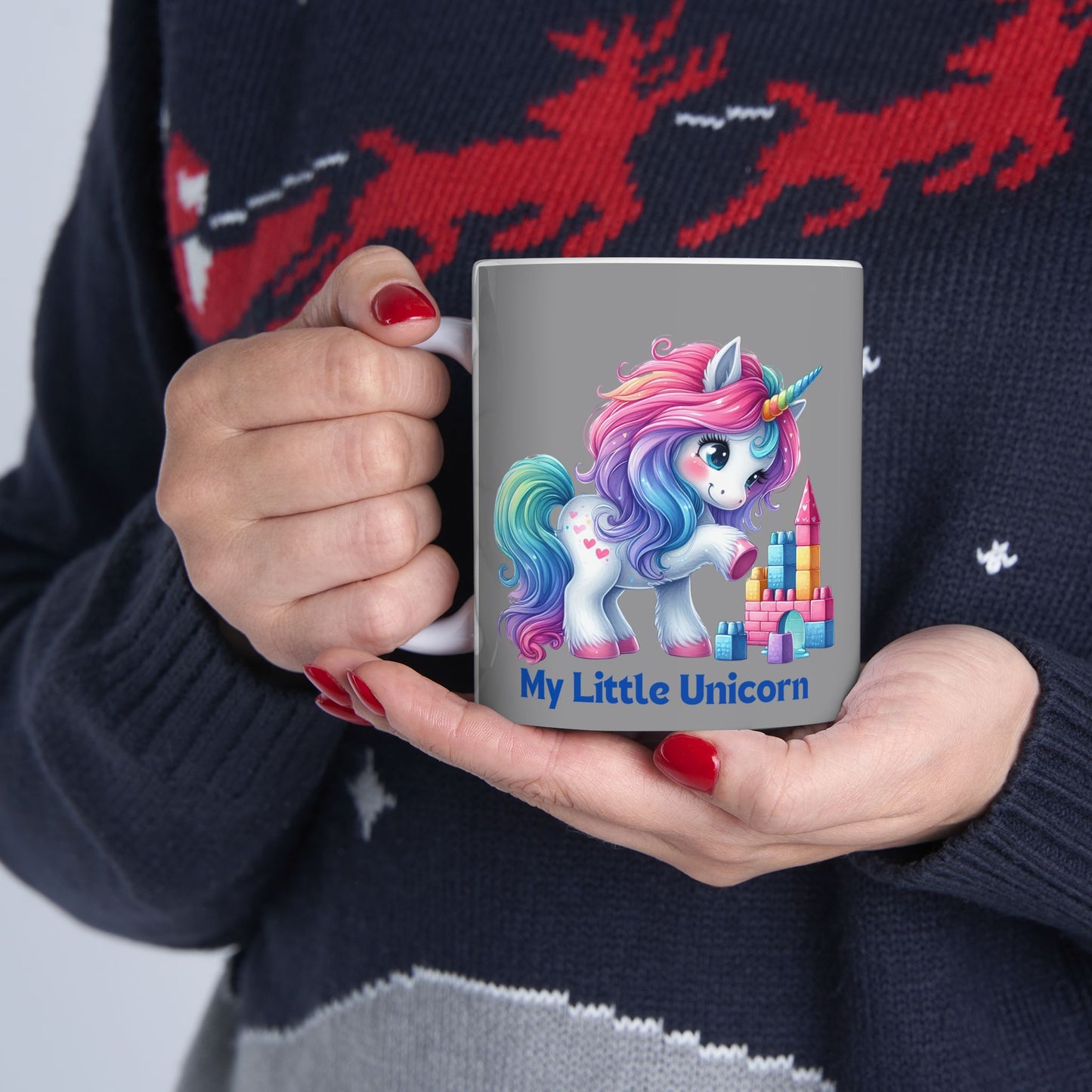 My Little Unicorn Princess Mug 11-15 Ounces Grey