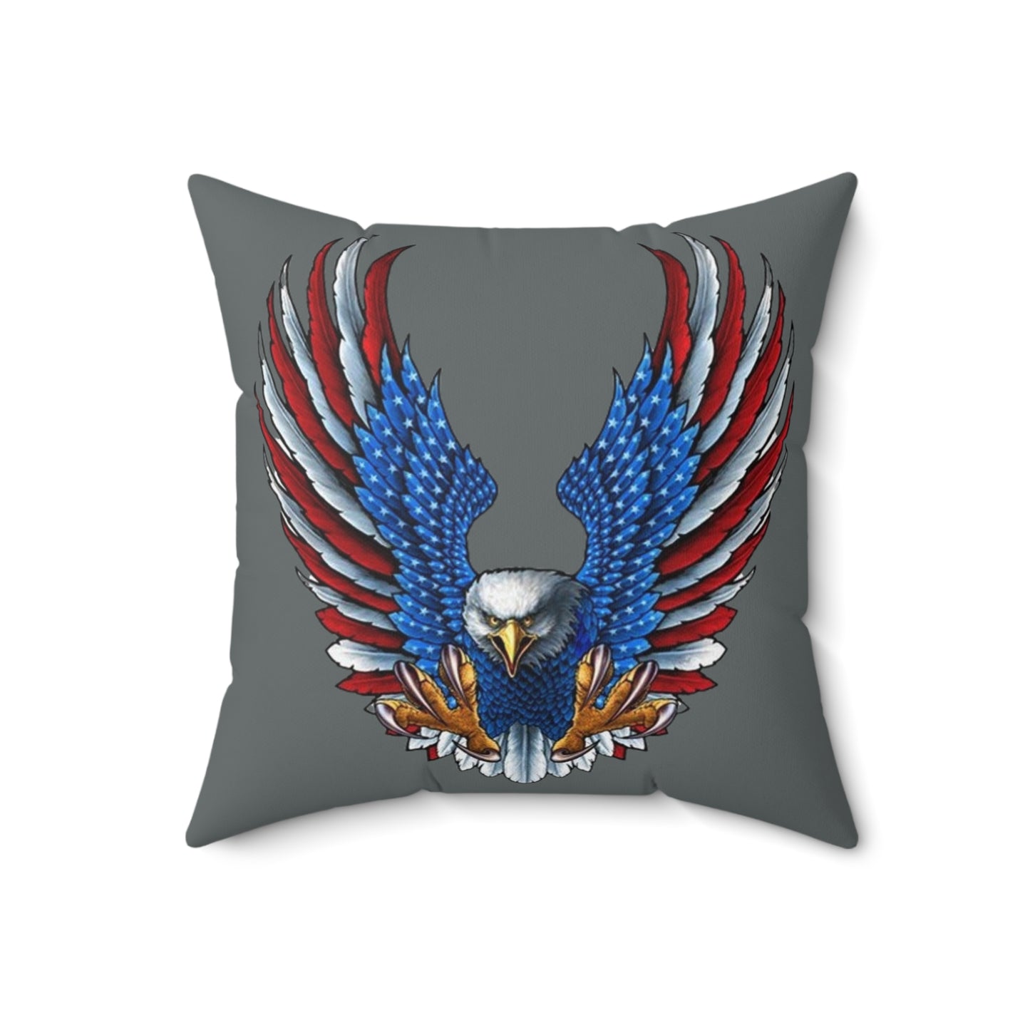 Eagle Usa Spun Polyester Pillow Dark Grey