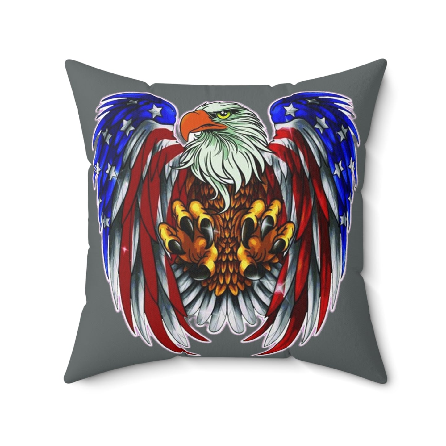 Eagle Usa Spun Polyester Pillow Dark Grey